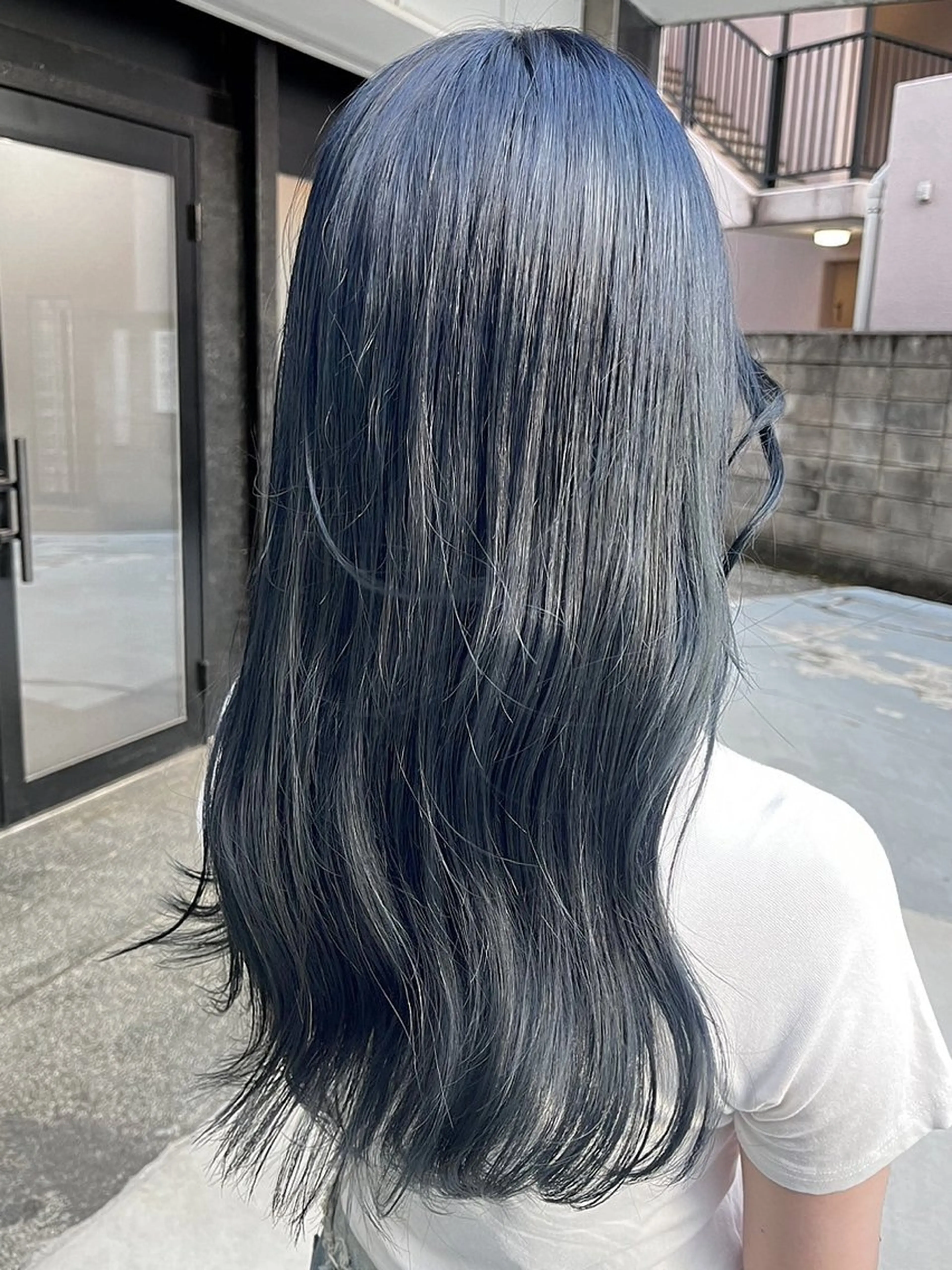 ロング カット ヘアカラー トリートメント ハイトーン/韓国風/ 艶髪/吉祥寺のヘアスタイル