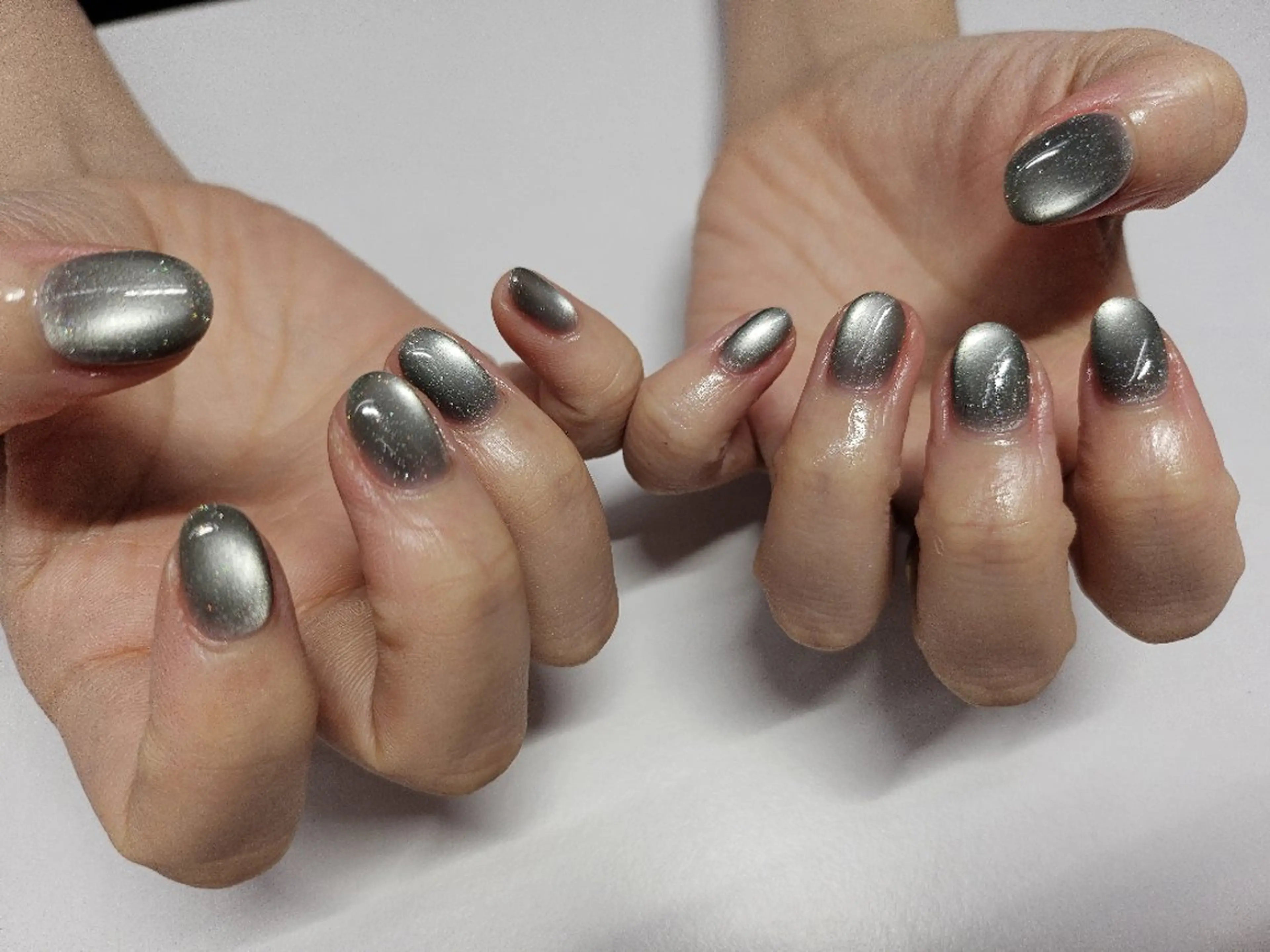 ネイル ジェルネイル マグネットネイル マグネットワンカラー オフィスネイル ワンカラーネイル ハンドネイル puku nail 🌼kazu🌼のネイルデザイン