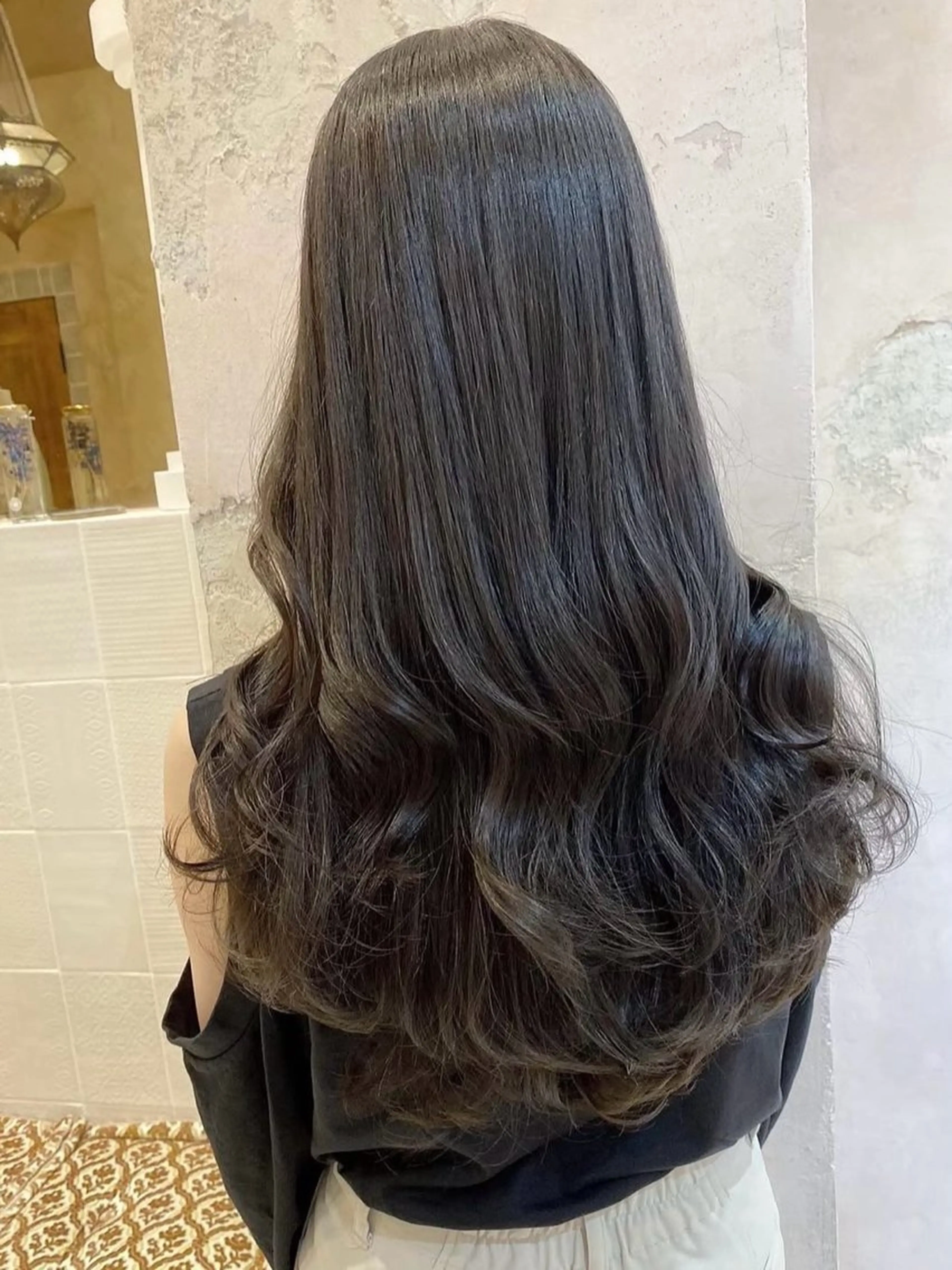 ロング カラー 透明感カラー×ケア ブリーチTakeruのヘアスタイル