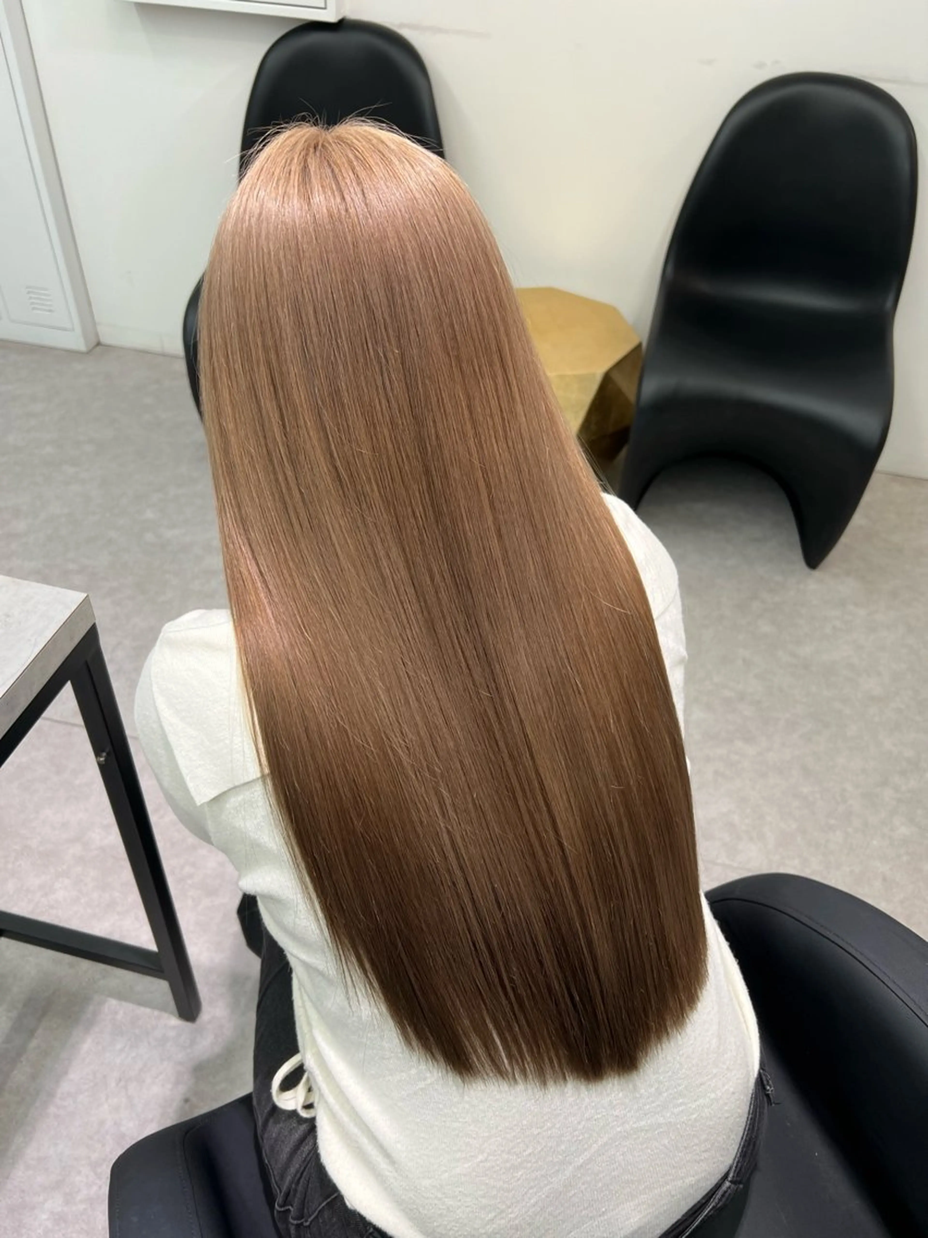 ロング カラー ベージュカラー ブリーチ 透明感カラー トリートメント 透明感ハイトーン🐩 原宿/yumekaのヘアスタイル