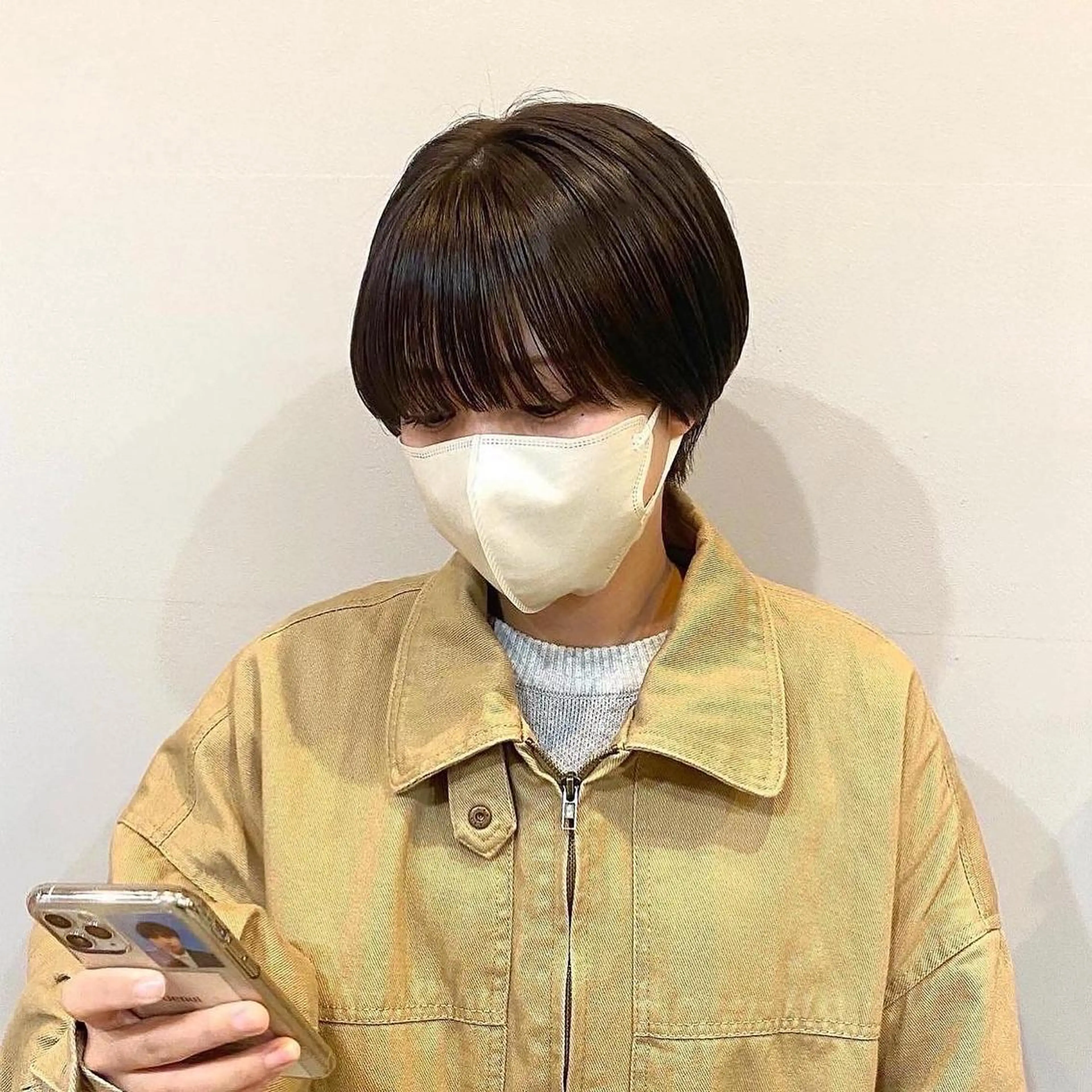 ショート ショートヘア カット ヘアカラー F-card所属・shiga mariaのヘアスタイル