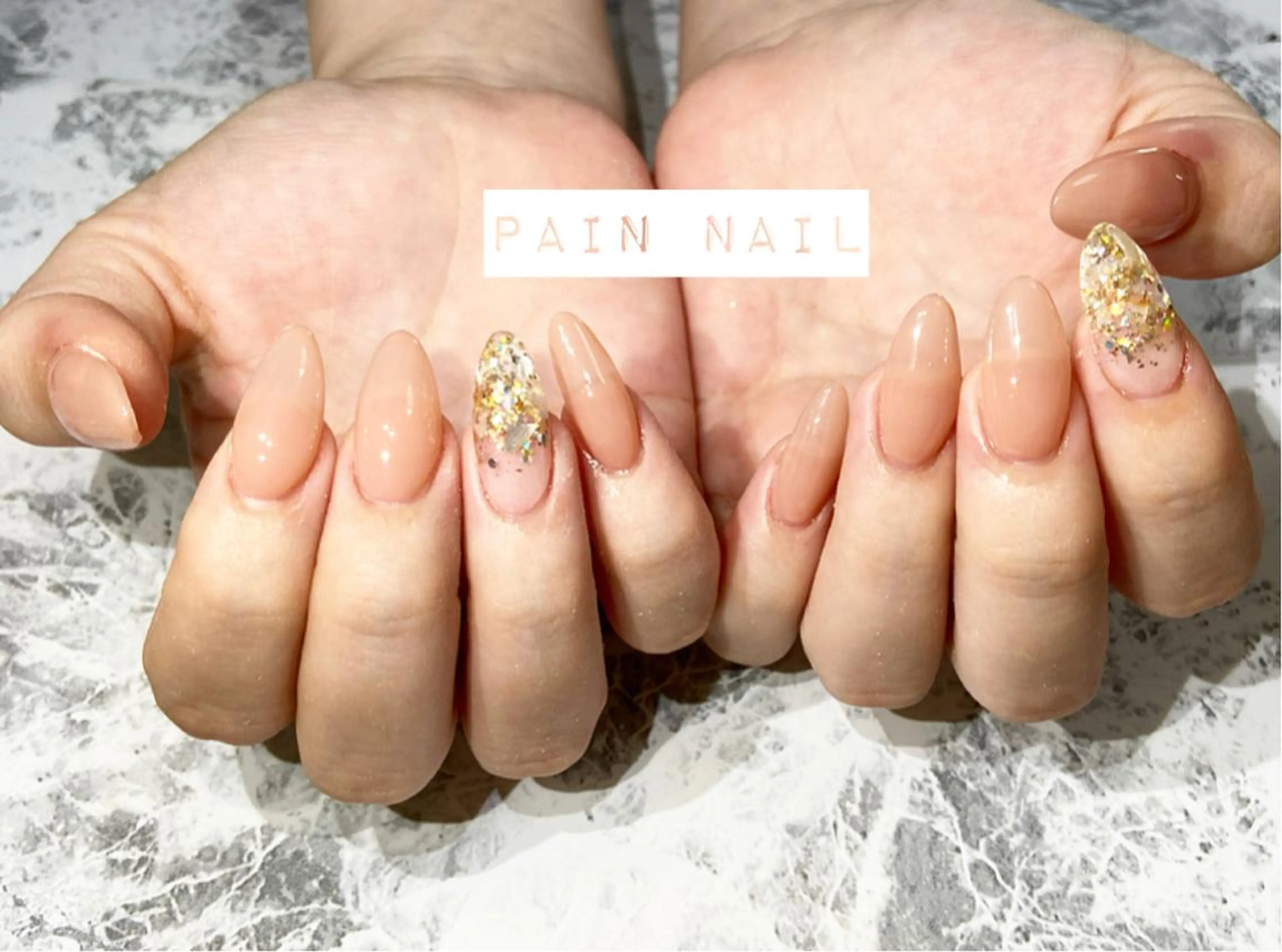ネイル ラメ(グリッター) スカルプネイル ハンドネイル P. nailのネイルデザイン