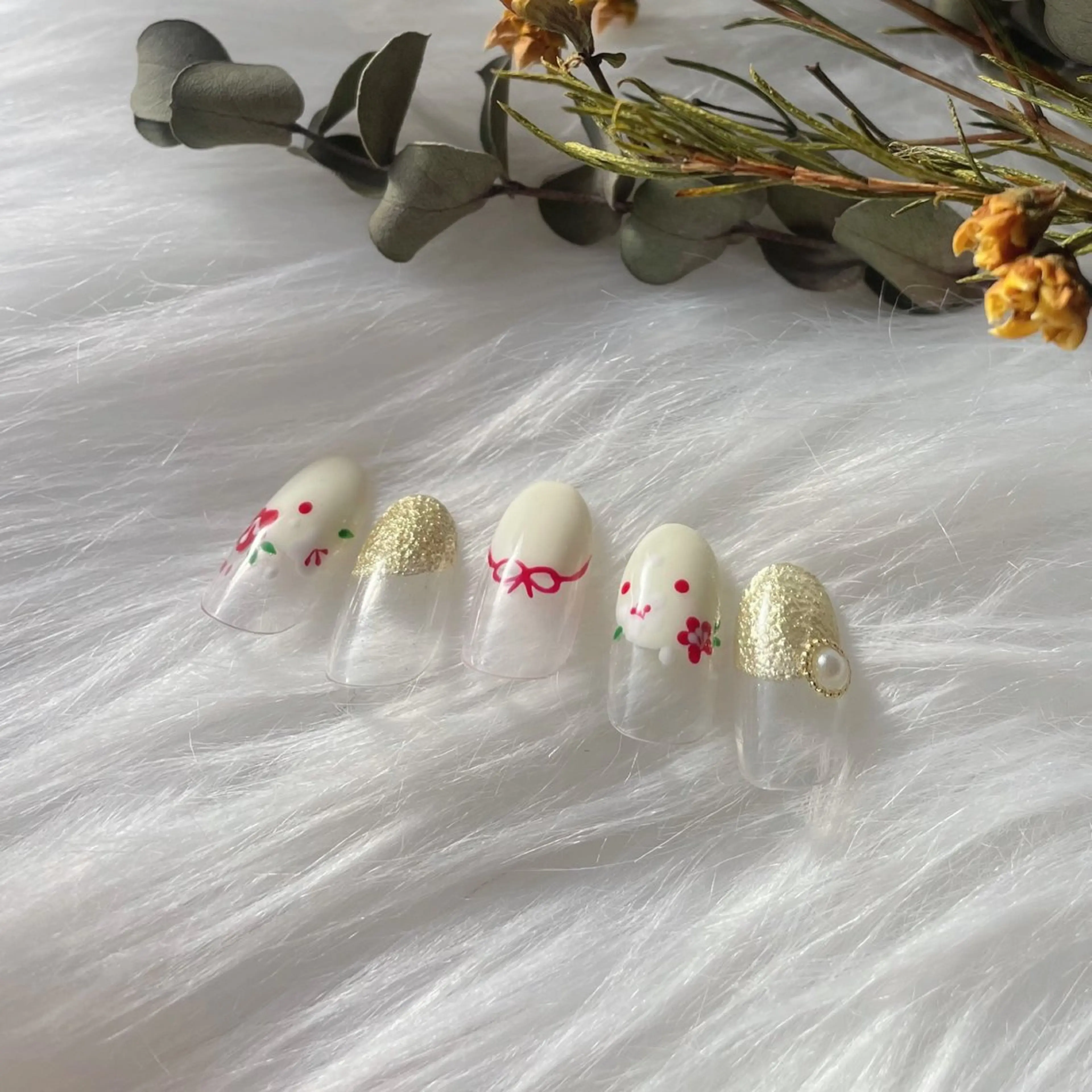 ネイル ブルー 成人式 フレンチネイル キラキラネイル マグネットネイル ハンドネイル timtam --sakiのネイルデザイン