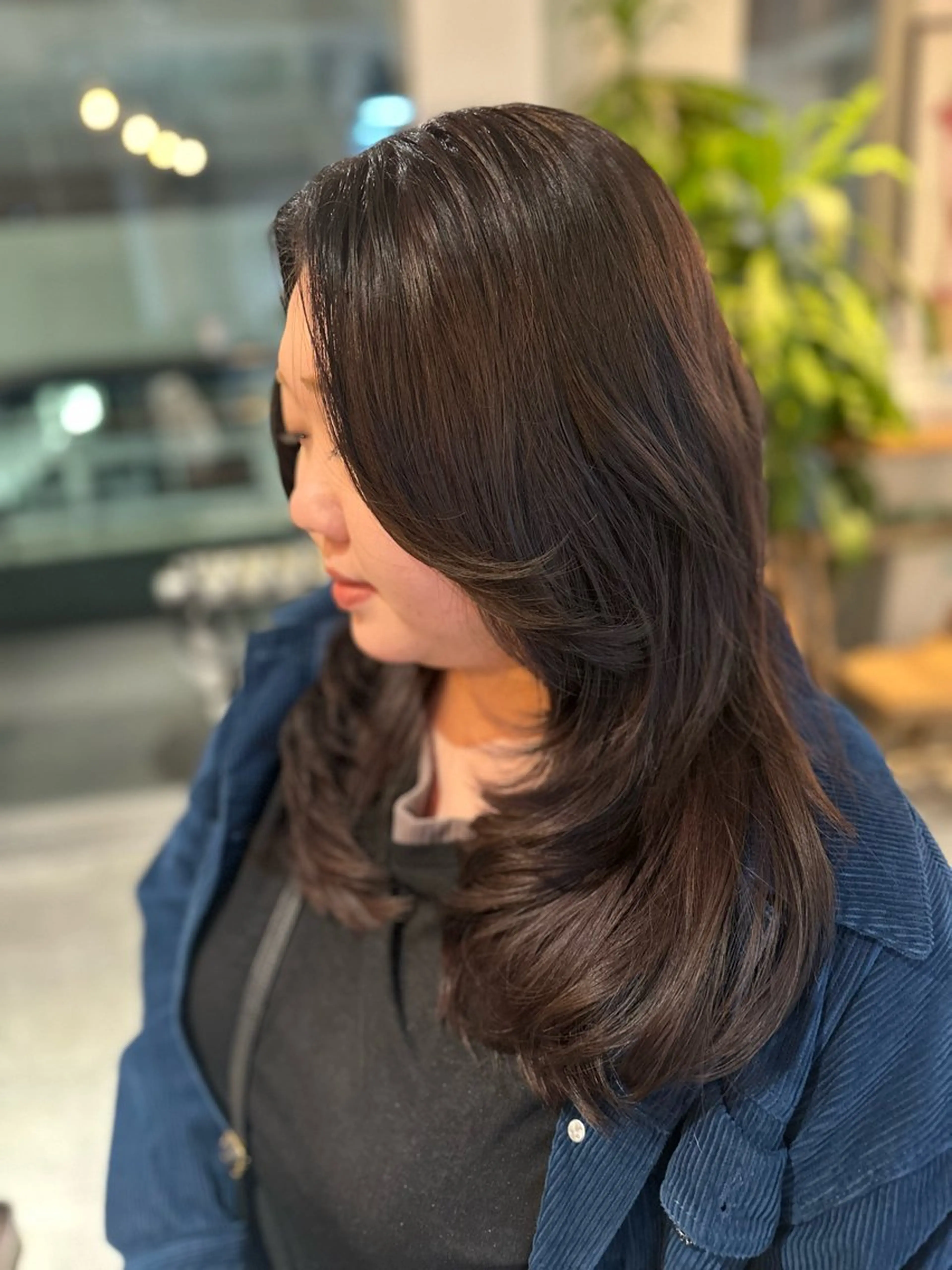 ロング カラー ラベンダーカラー ハイレイヤー レイヤーカット ロング カット ヘアカラー トリートメント BRAIDS💎愛子 大人ハイライト💎のヘアスタイル