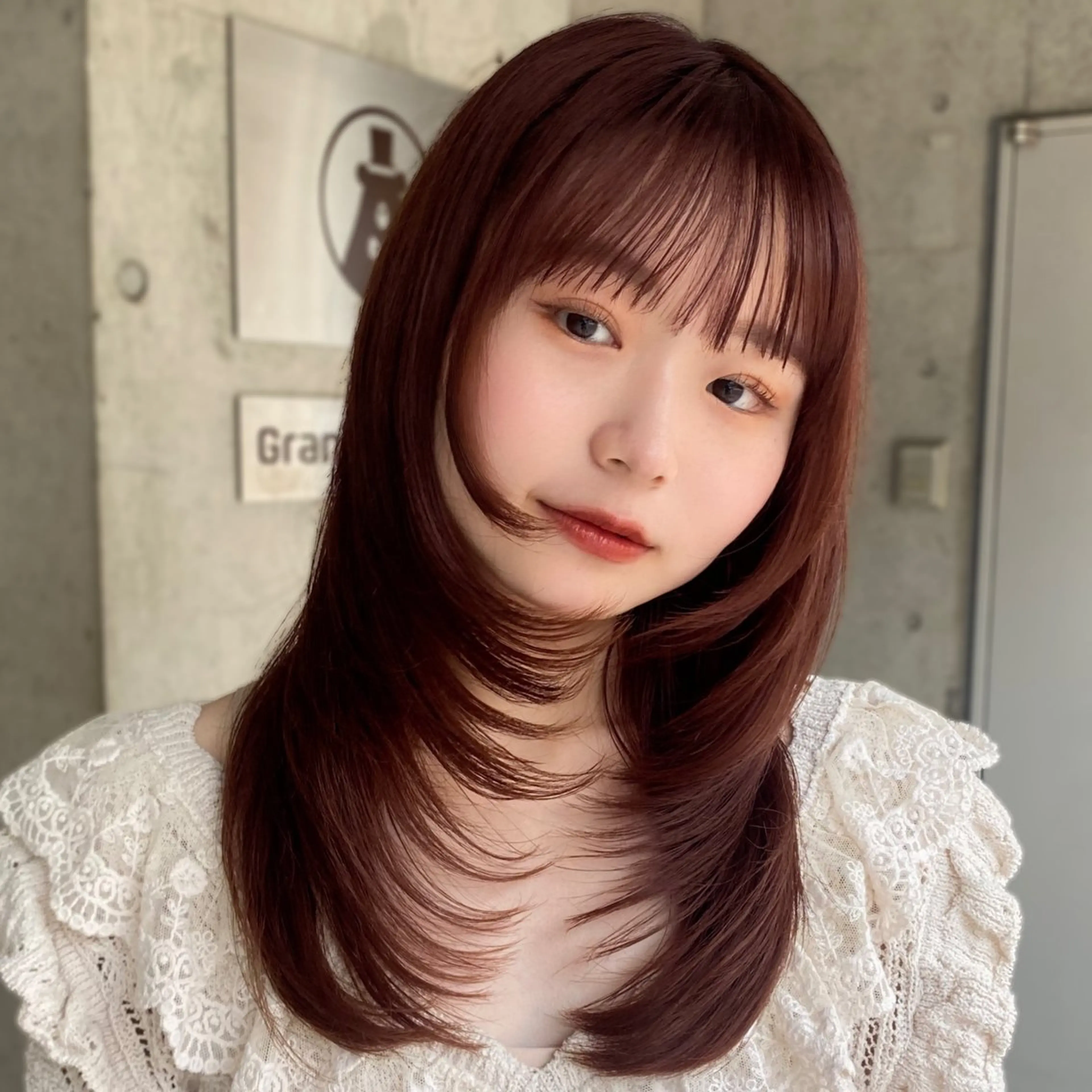 ミディアム カラー レイヤーカット 似合わせカット shiori/暖色/ レイヤー/似合わせのヘアスタイル