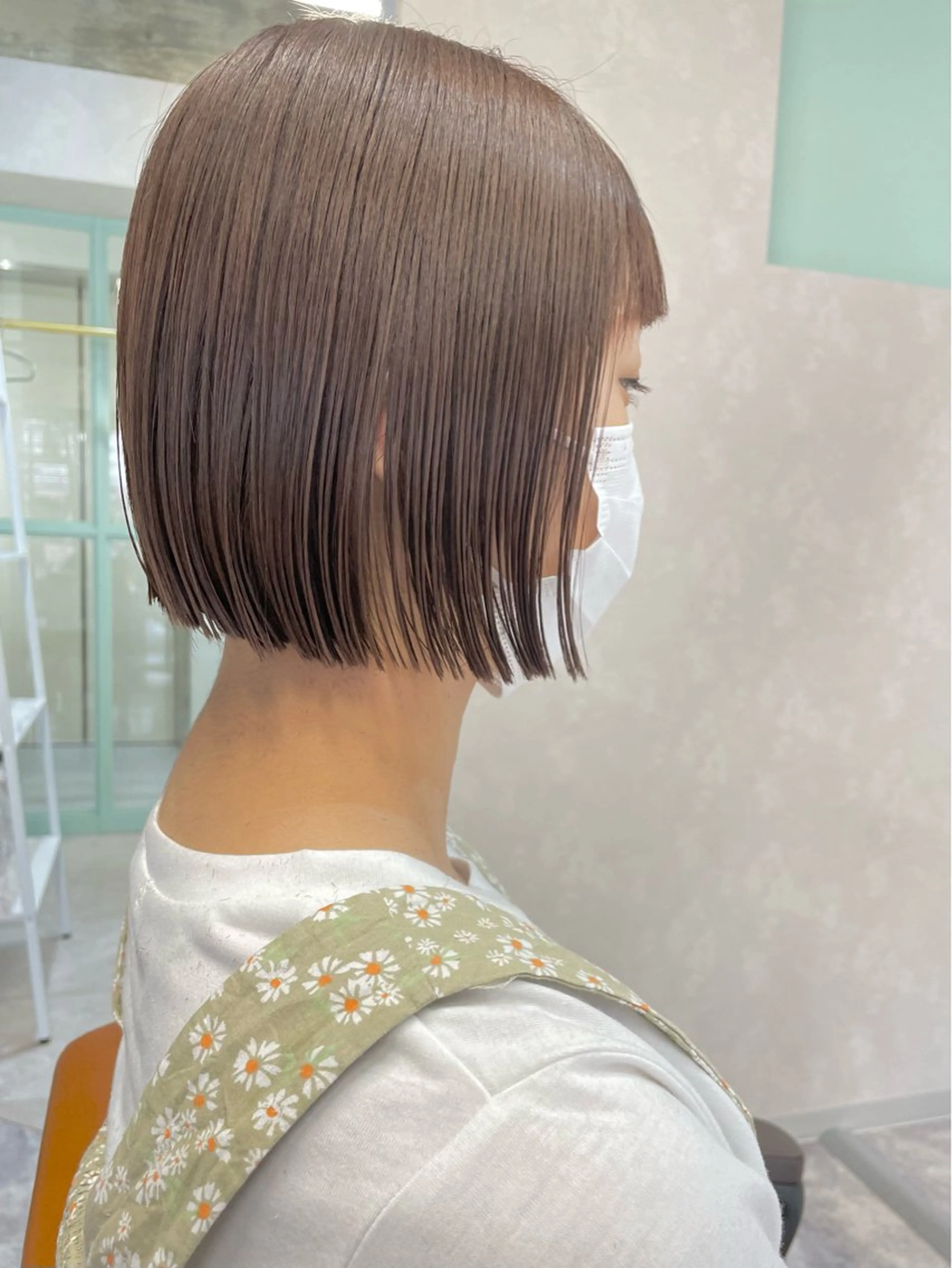 ショート カラー ボブ カット ボブ/透明感カラー/ 赤み消し/miyaのヘアスタイル