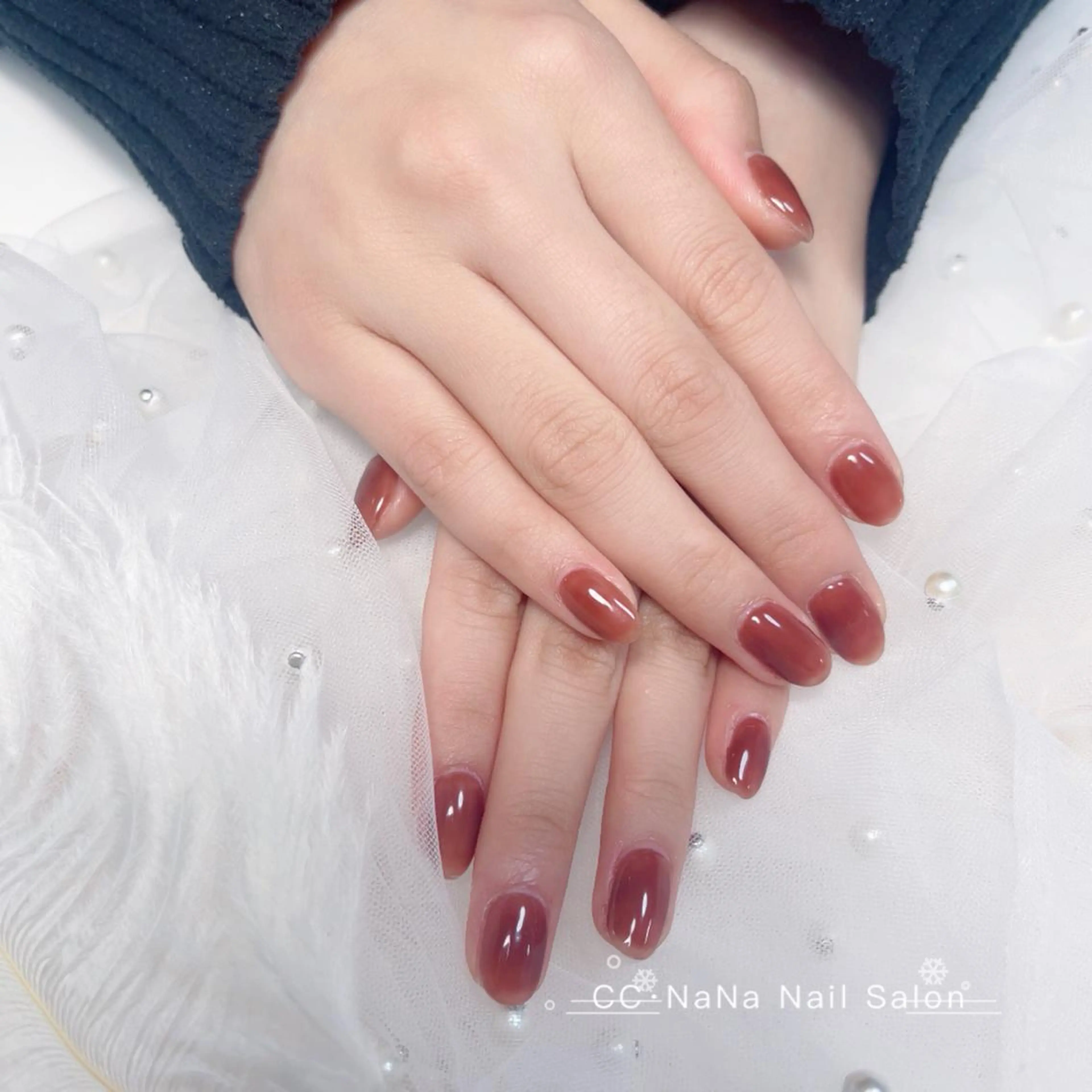 ネイル ジェルネイル パラジェル スカルプネイル ハンドネイル CC  NaNa ワンホンネイル🌙Nのネイルデザイン