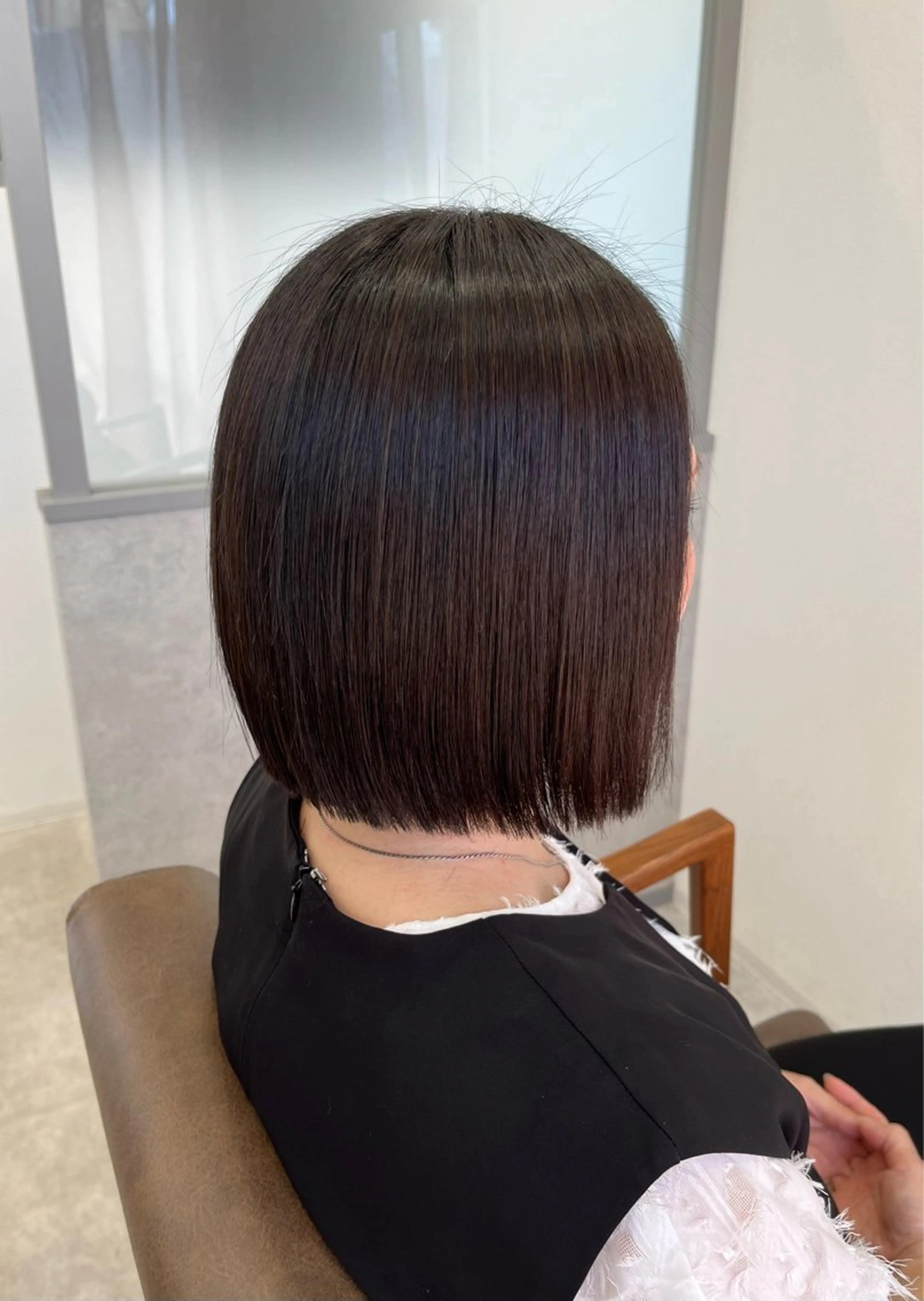 ショート ボブ カット トリートメント 暖色＊ベージュ ＊くらたあやかのヘアスタイル