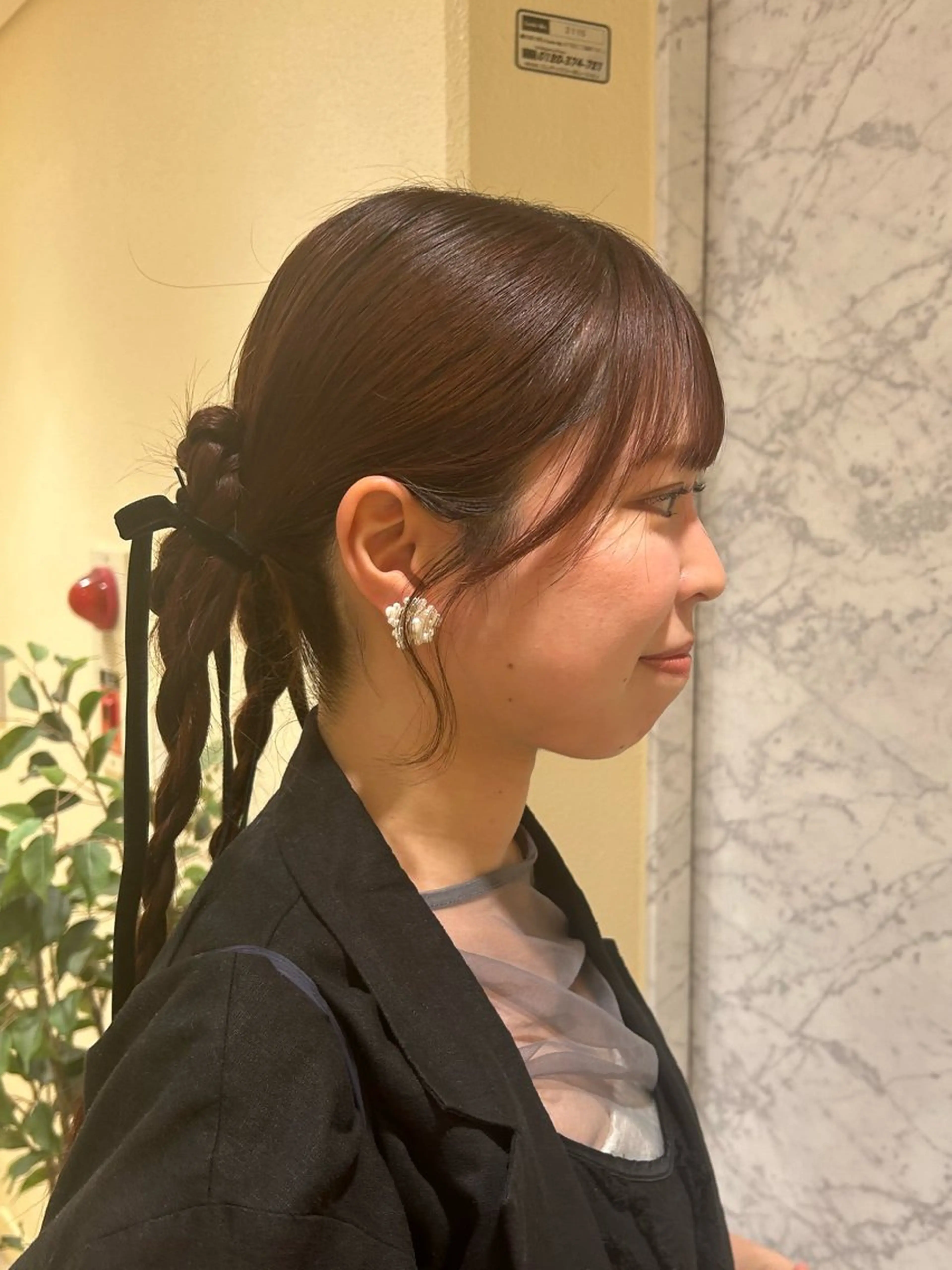 ヘアセット/ミニボブ /レイヤー 山田寛菜のヘアスタイル