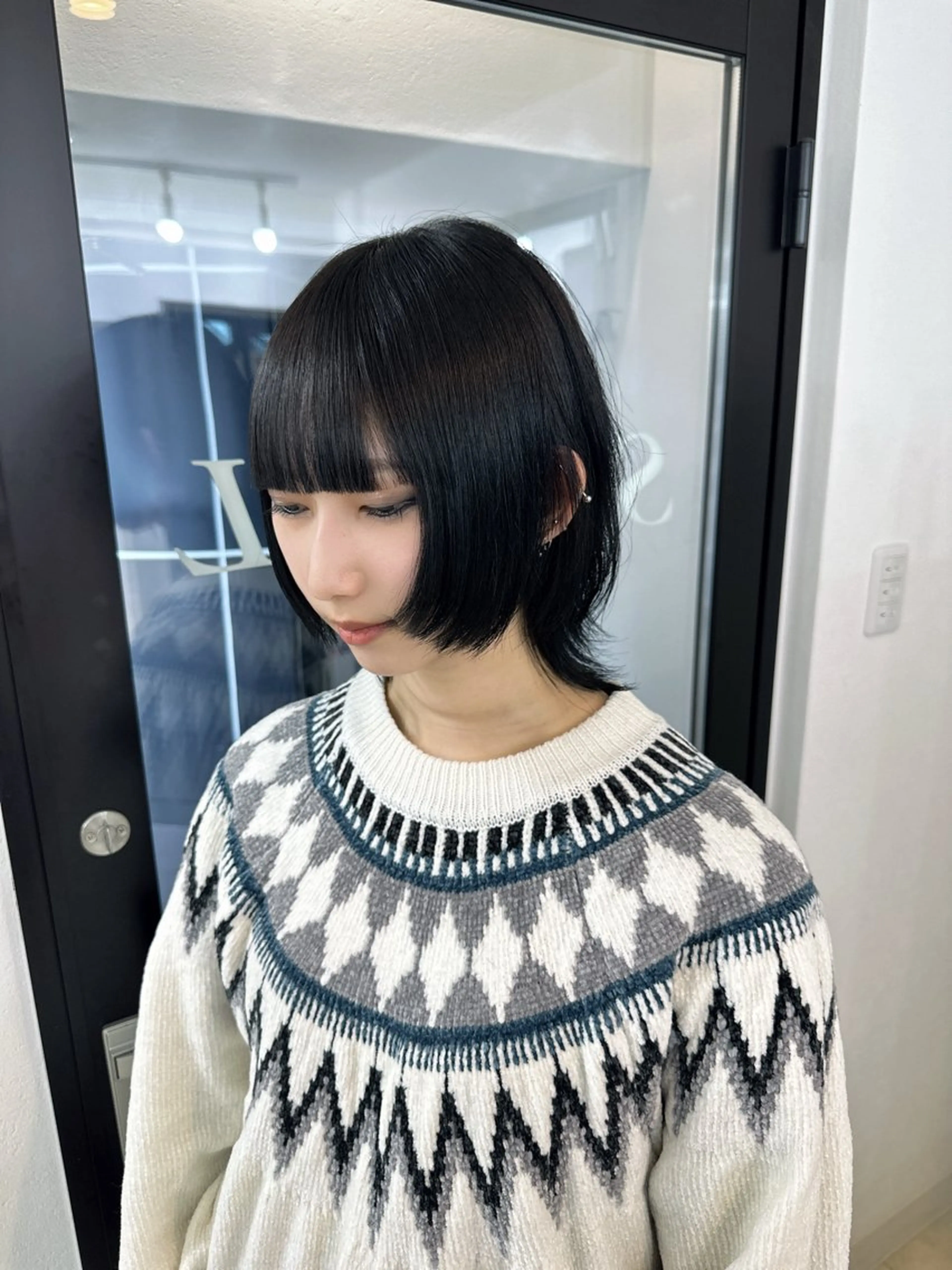 ショート シールエクステ エクステ 顔周りカット 韓国風ヘア レイヤーカット ハイトーン/エクステ 韓国風/y2kカイラのヘアスタイル