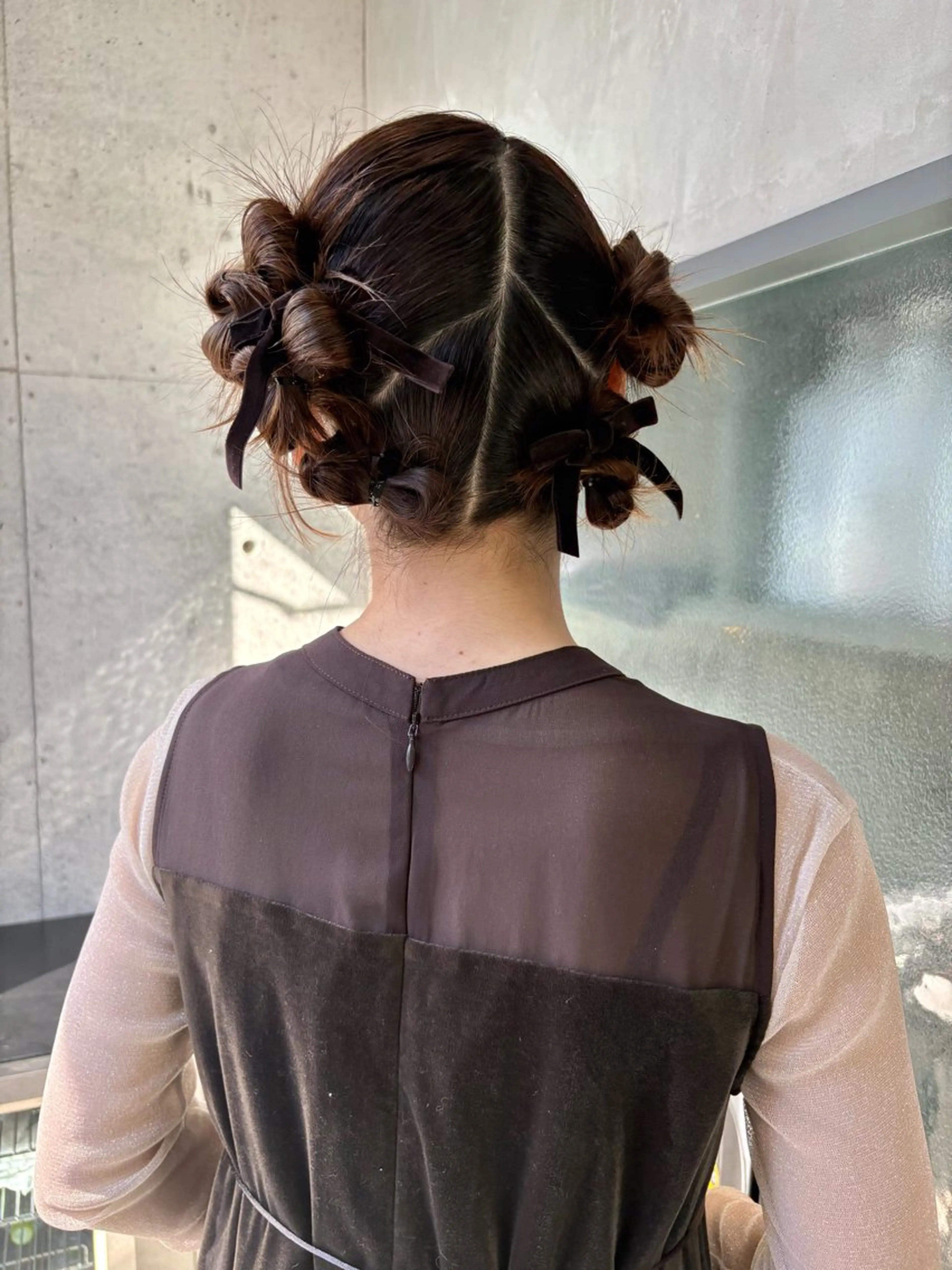 ミディアム カラー ヘアカラー トリートメント レイヤー/柔色 カラー/SAkiのヘアスタイル