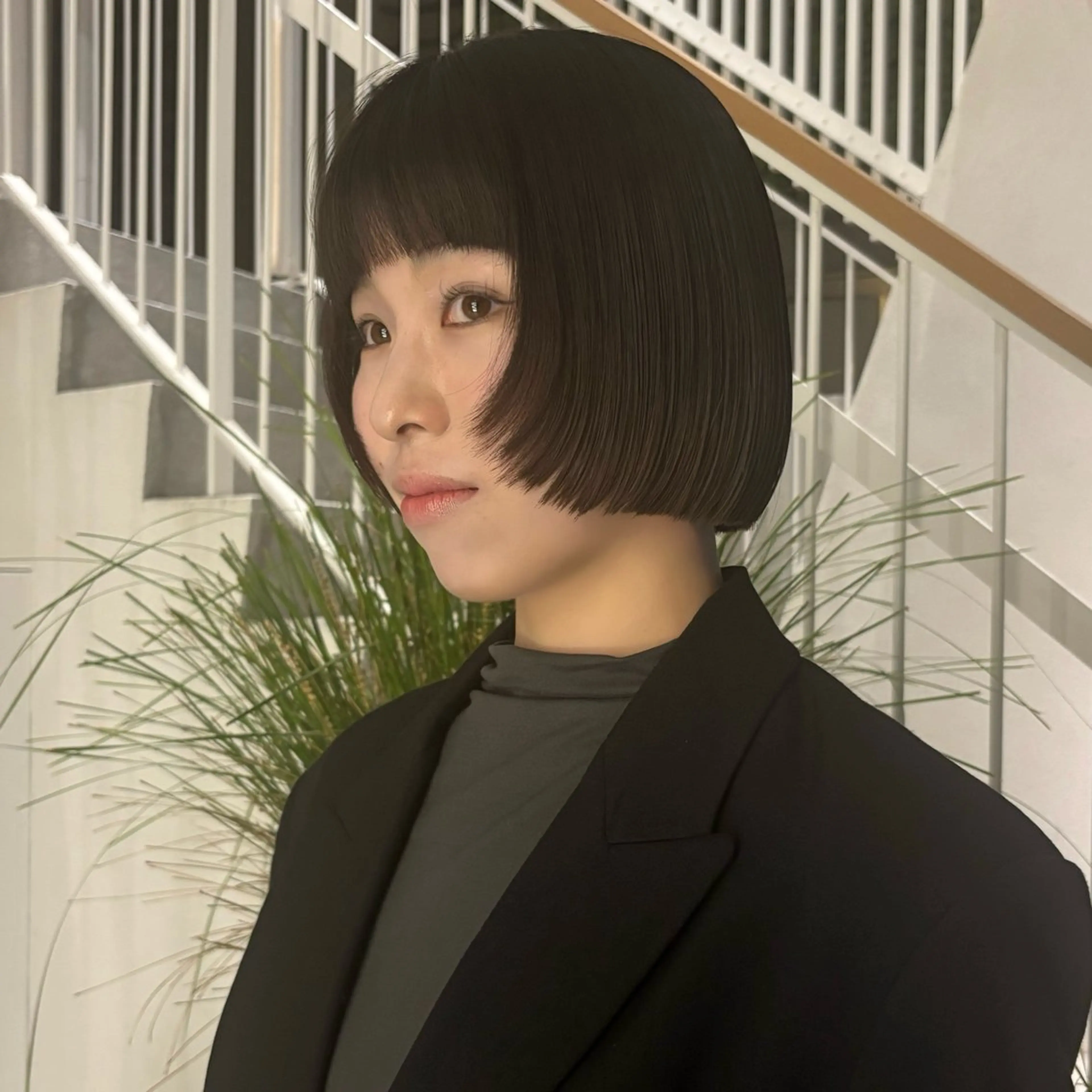 【✨ブリーチで落ちる黒染め✨オフブラック】カラー/メンテナンスカット/選べるトリートメントの写真