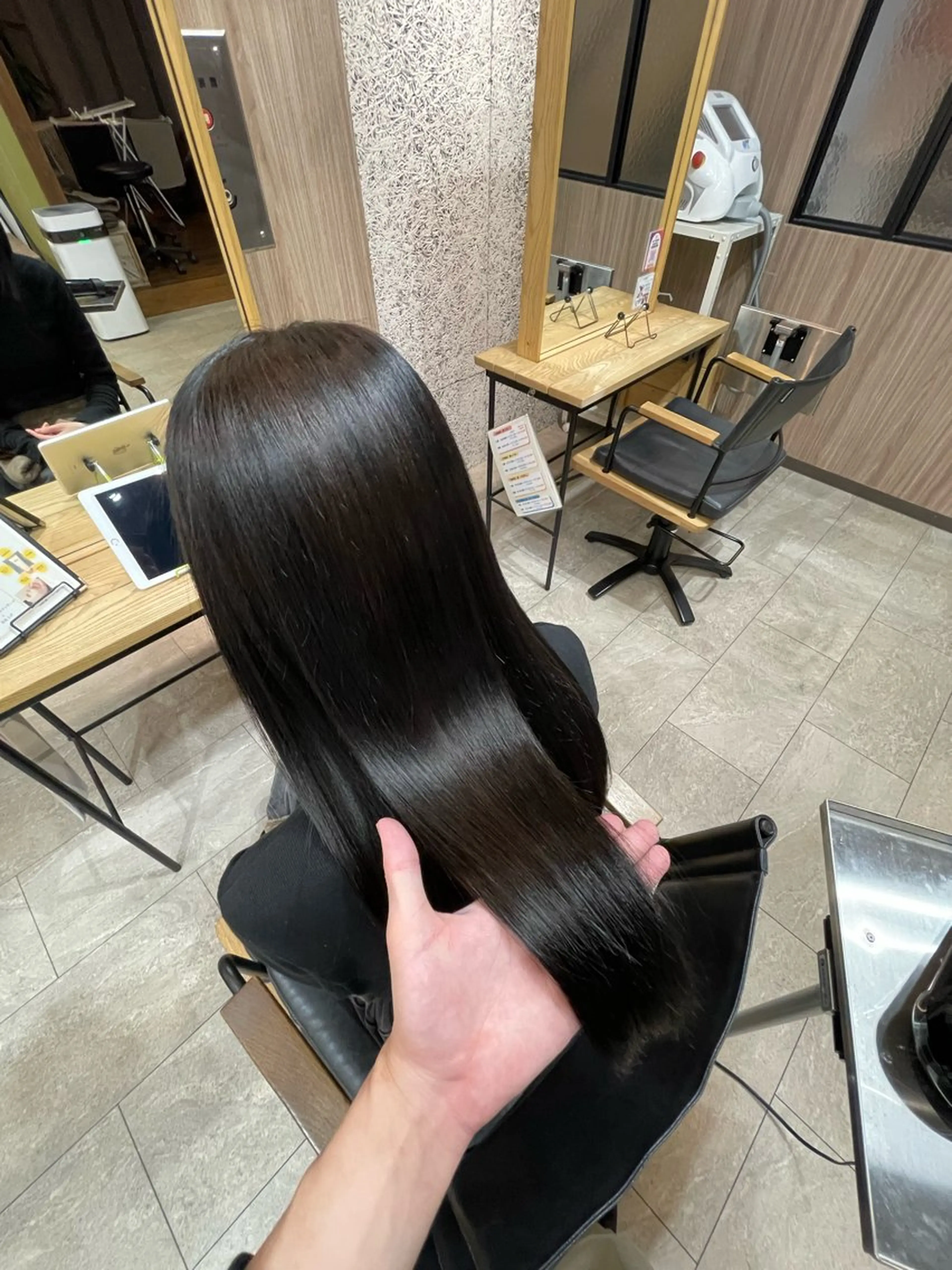 縮毛矯正の写真