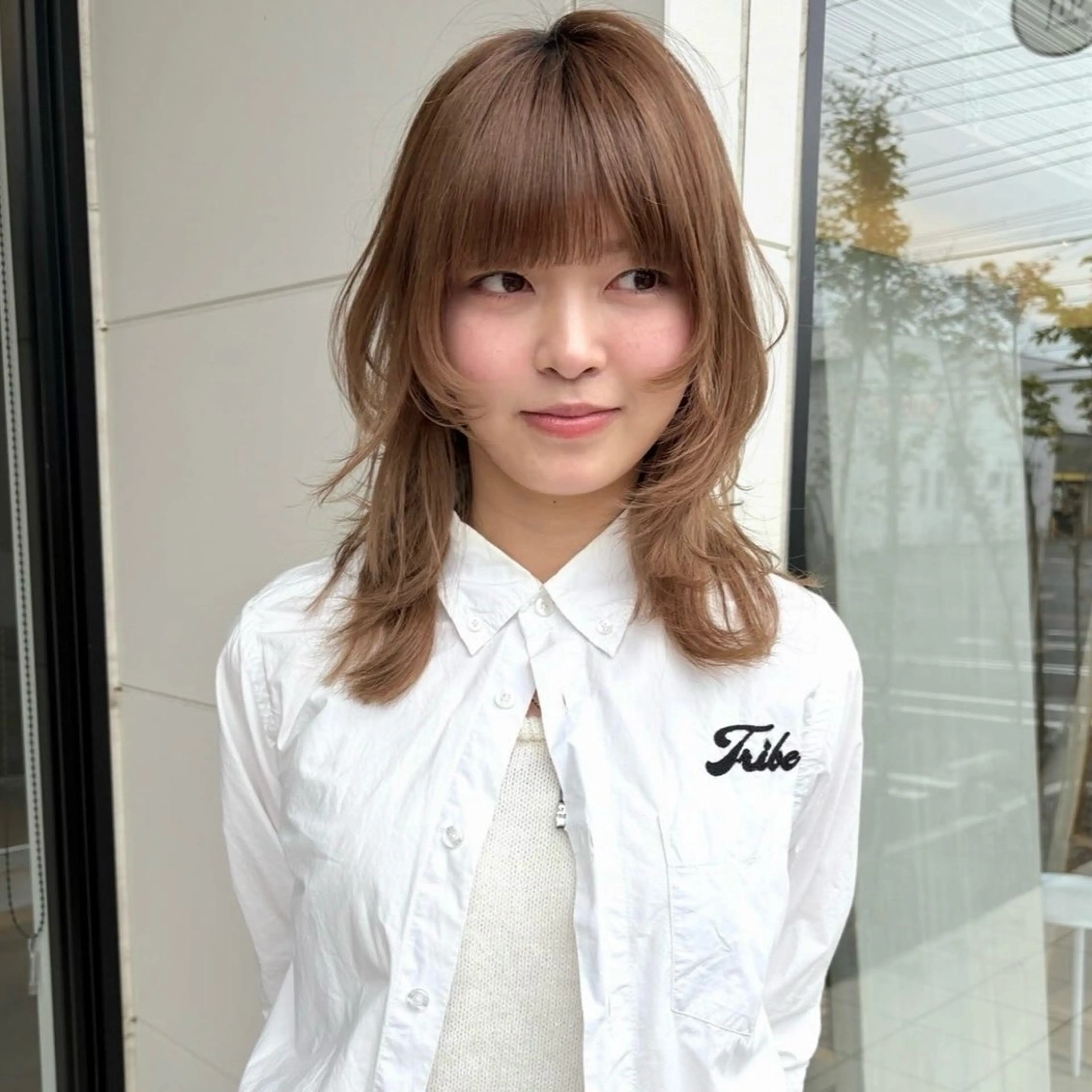 ミディアム ハッシュカット レイヤーカット REINA /nёn/女性限定のヘアスタイル