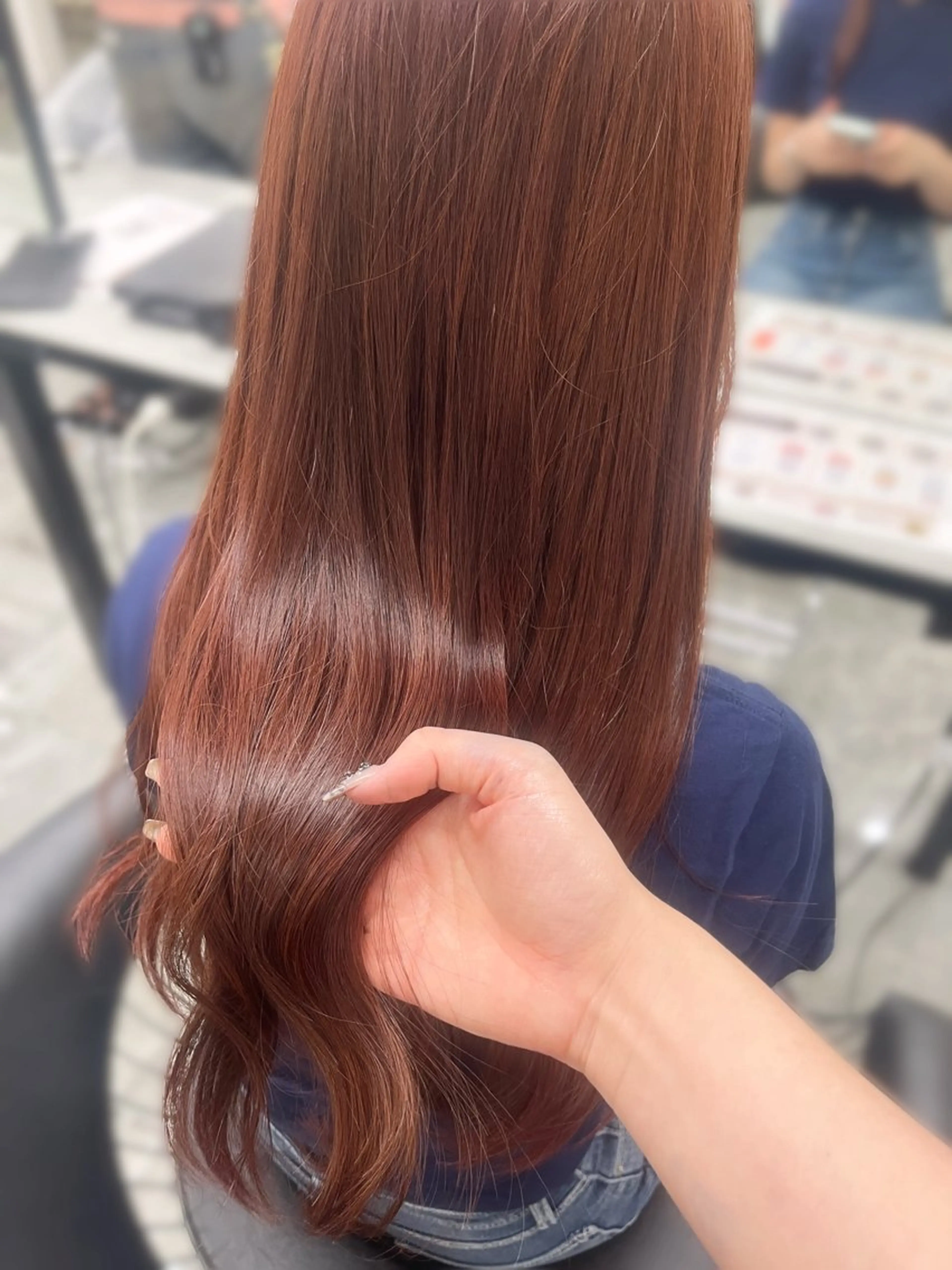 ロング カラー ヘアカラー トリートメント 🎀透明感カラー/ yuka🎀のヘアスタイル