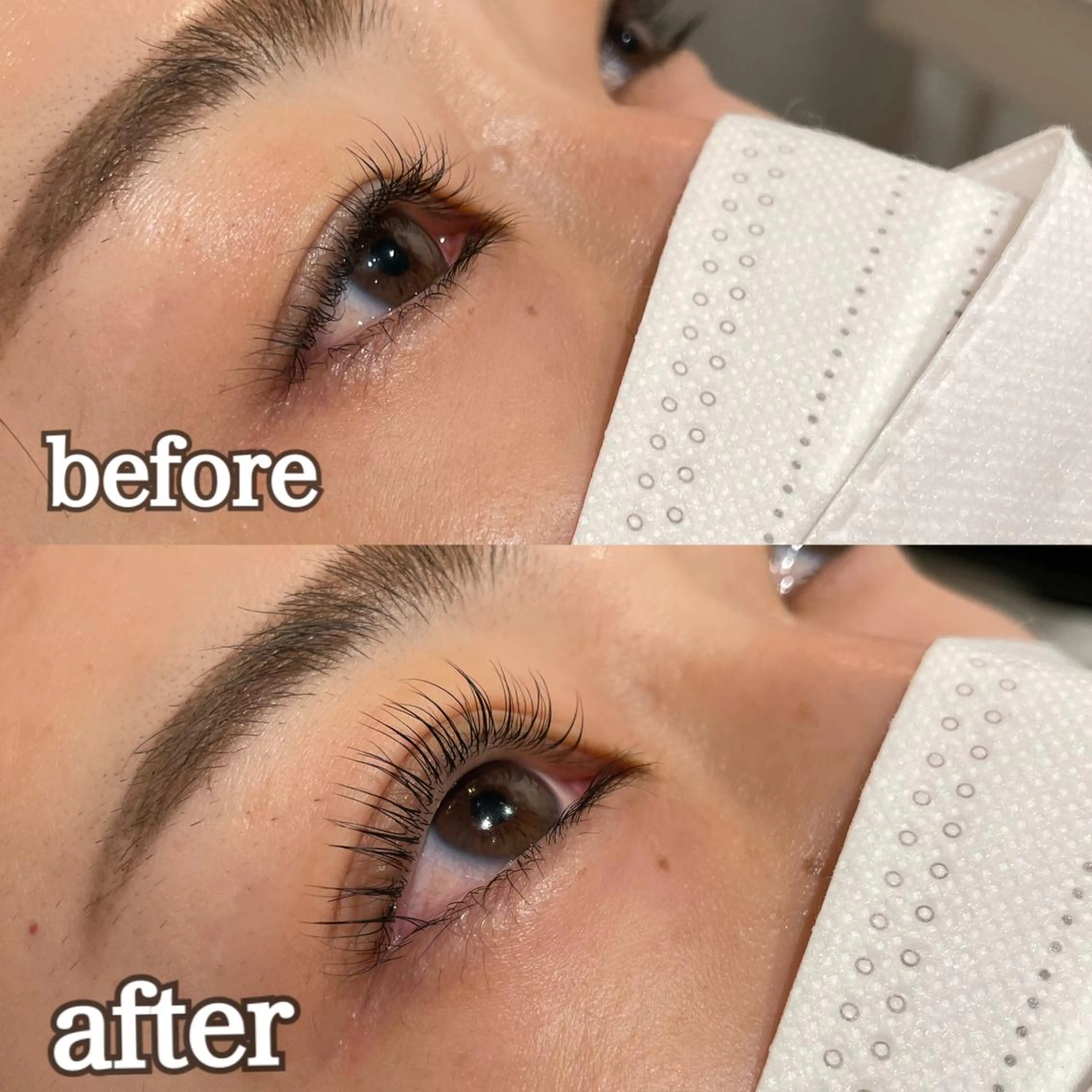 マツエク・マツパ パリジェンヌラッシュリフト まつげパーマ マツパ ハイトーン🦄ネイル 💞のぶちのネイルデザイン