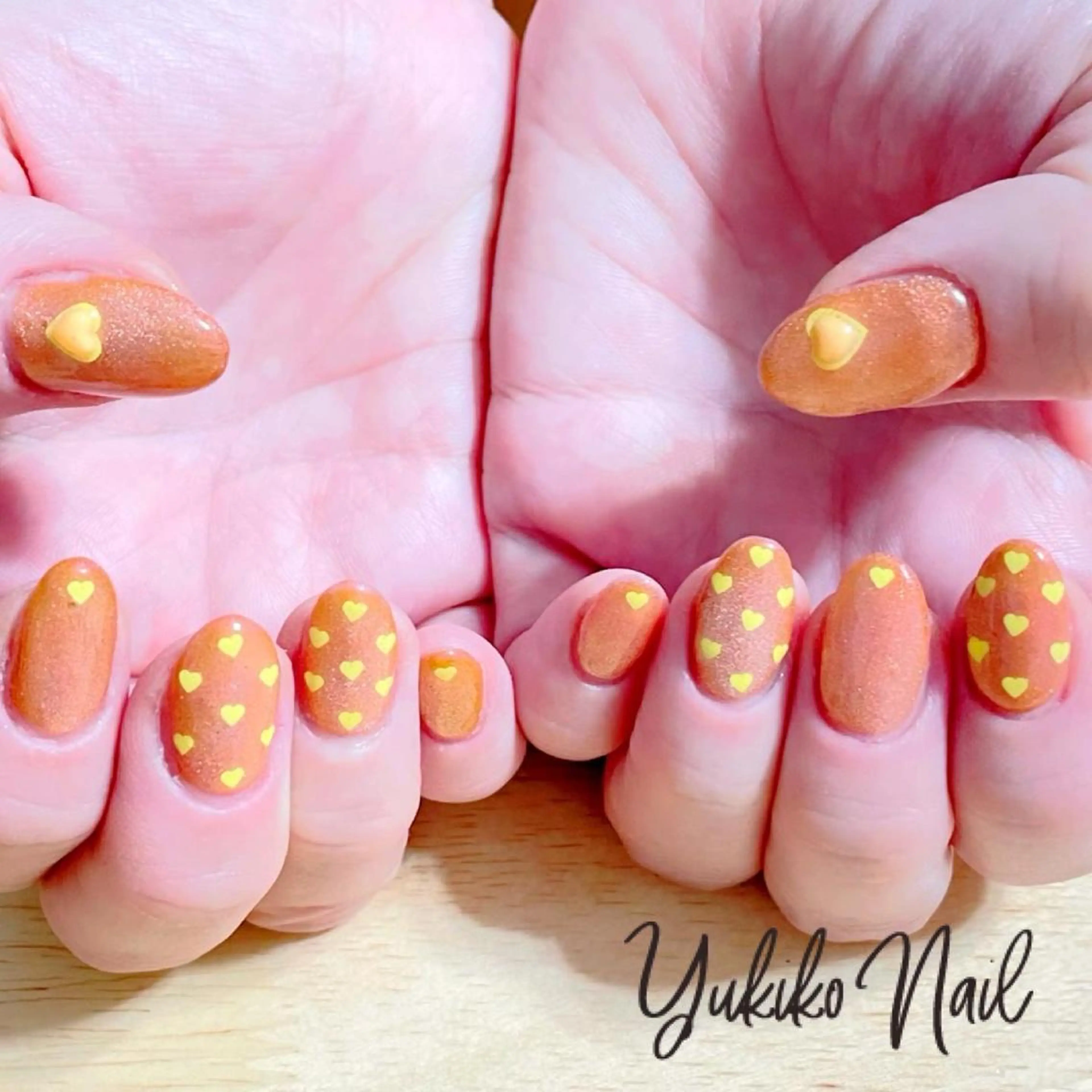 ネイル ハート マグネットネイル ユキコ ネイルのネイルデザイン