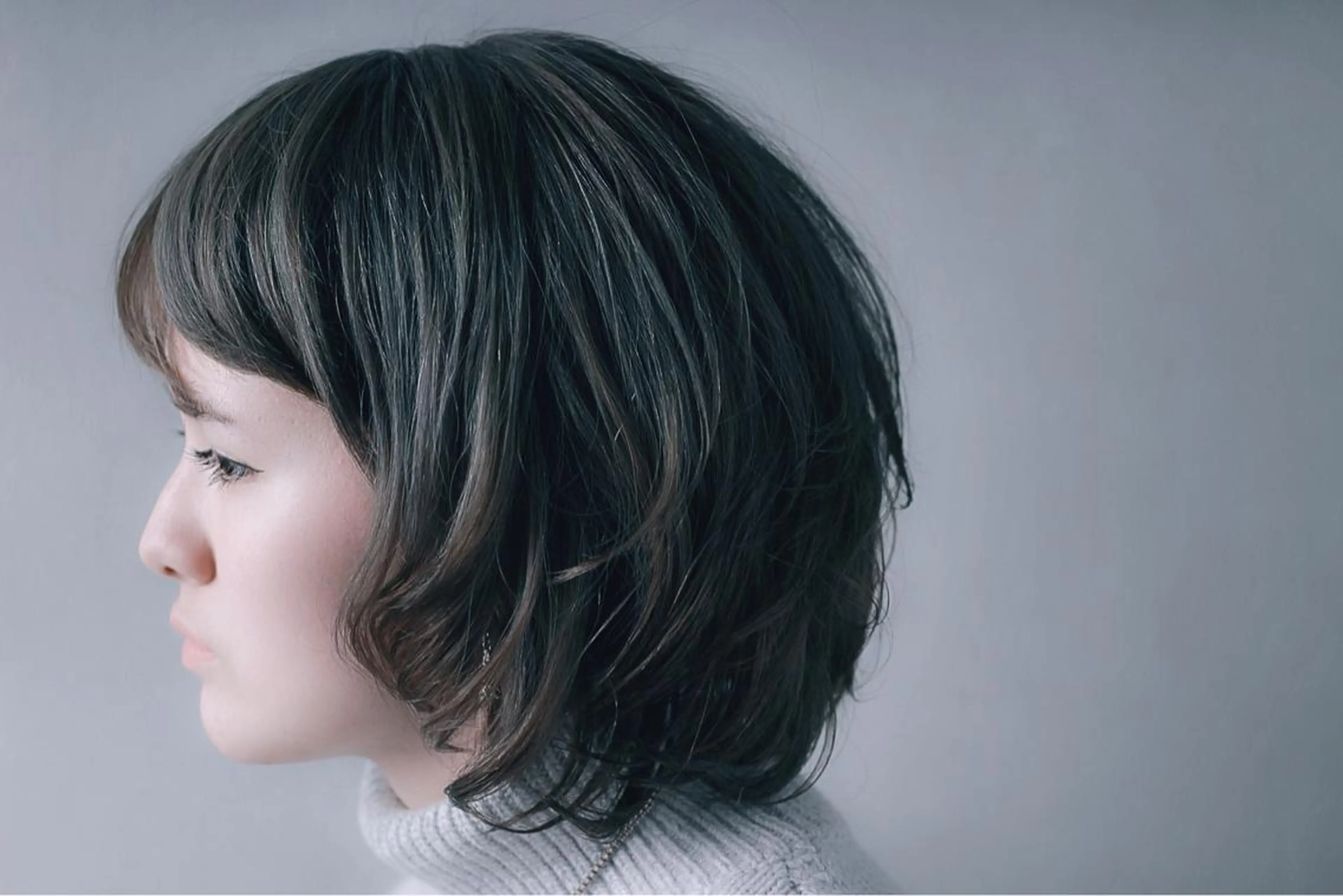 ショート ミディアム カラー パーマ 川間 将彦のヘアスタイル