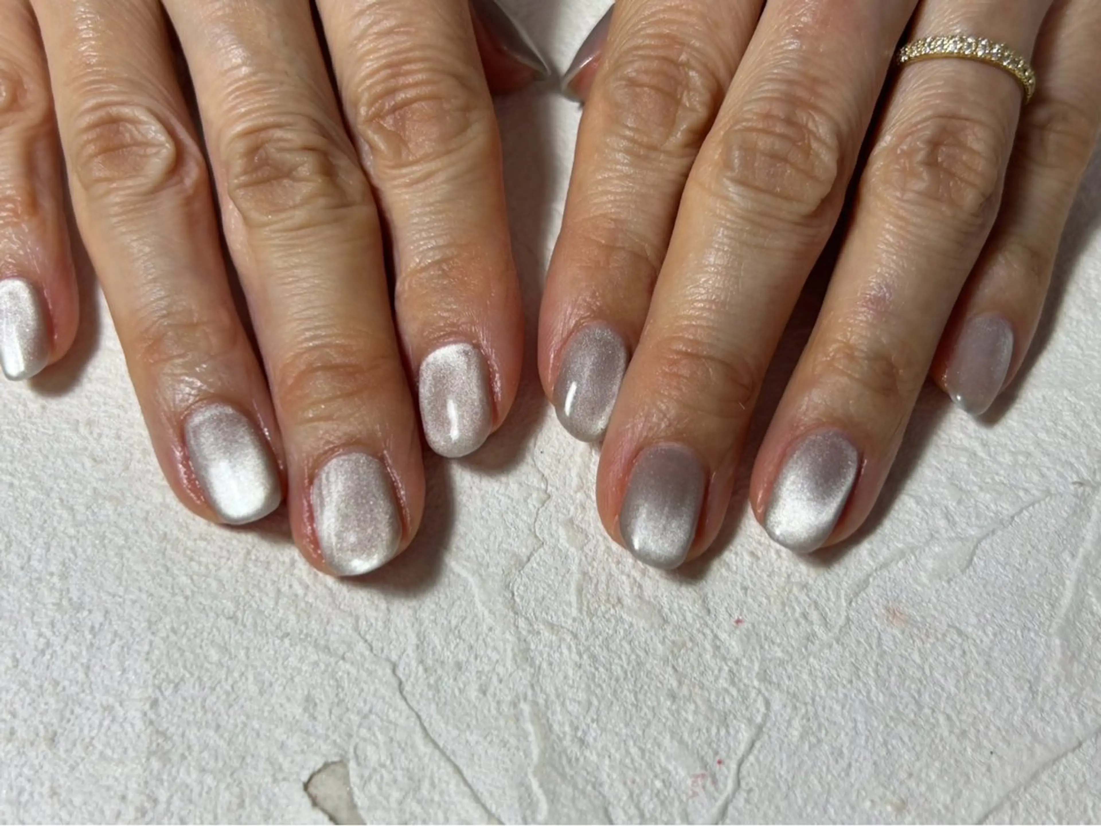 ネイル オーロラネイル フットネイル フレンチネイル ジェルネイル マグネットネイル ハンドネイル kikinail 溝の口のネイルデザイン