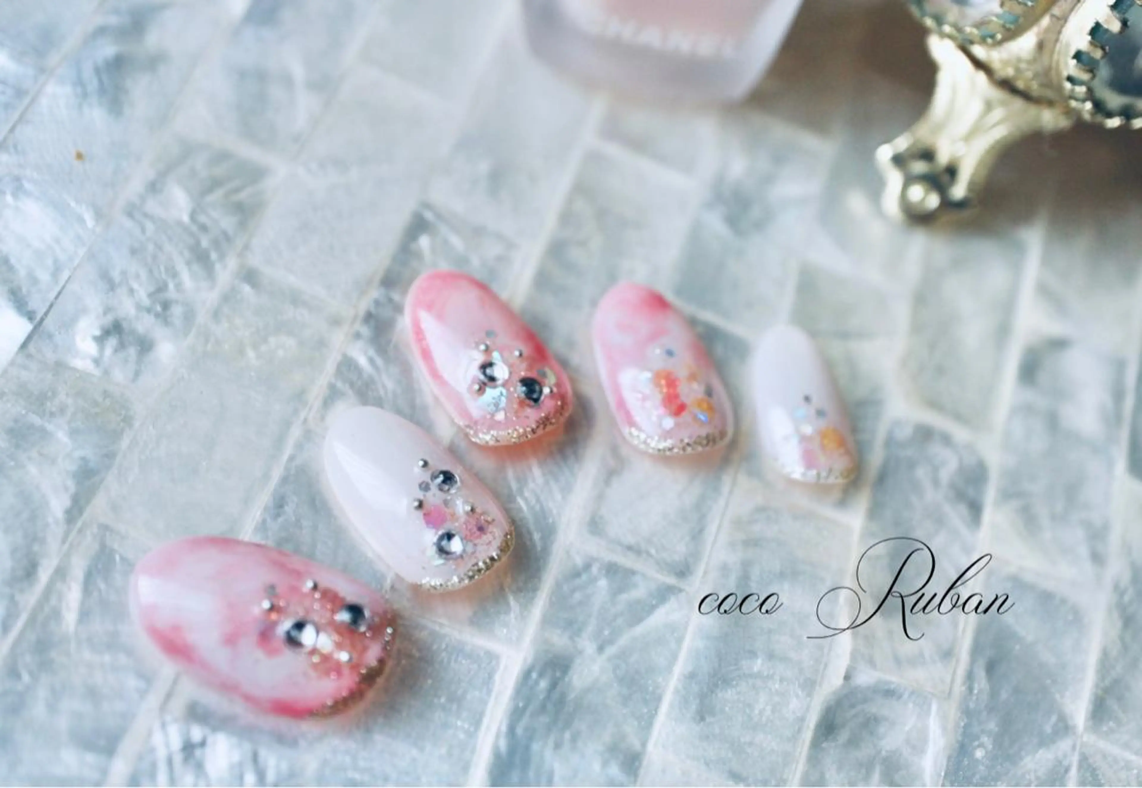 ネイル 自爪育成ネイルサロン ココリュバンのネイルデザイン