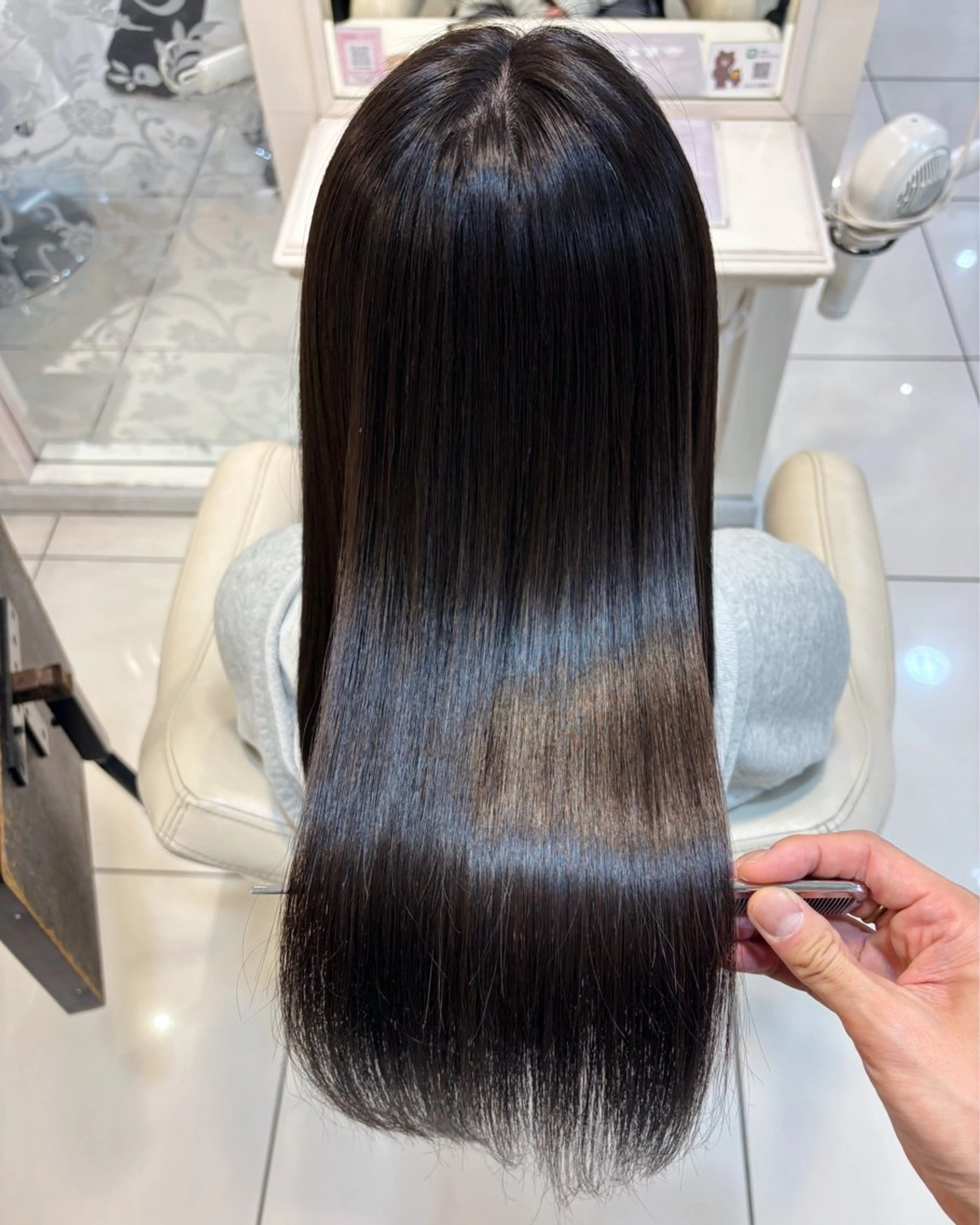 ロング 縮毛矯正 高橋 佑のヘアスタイル