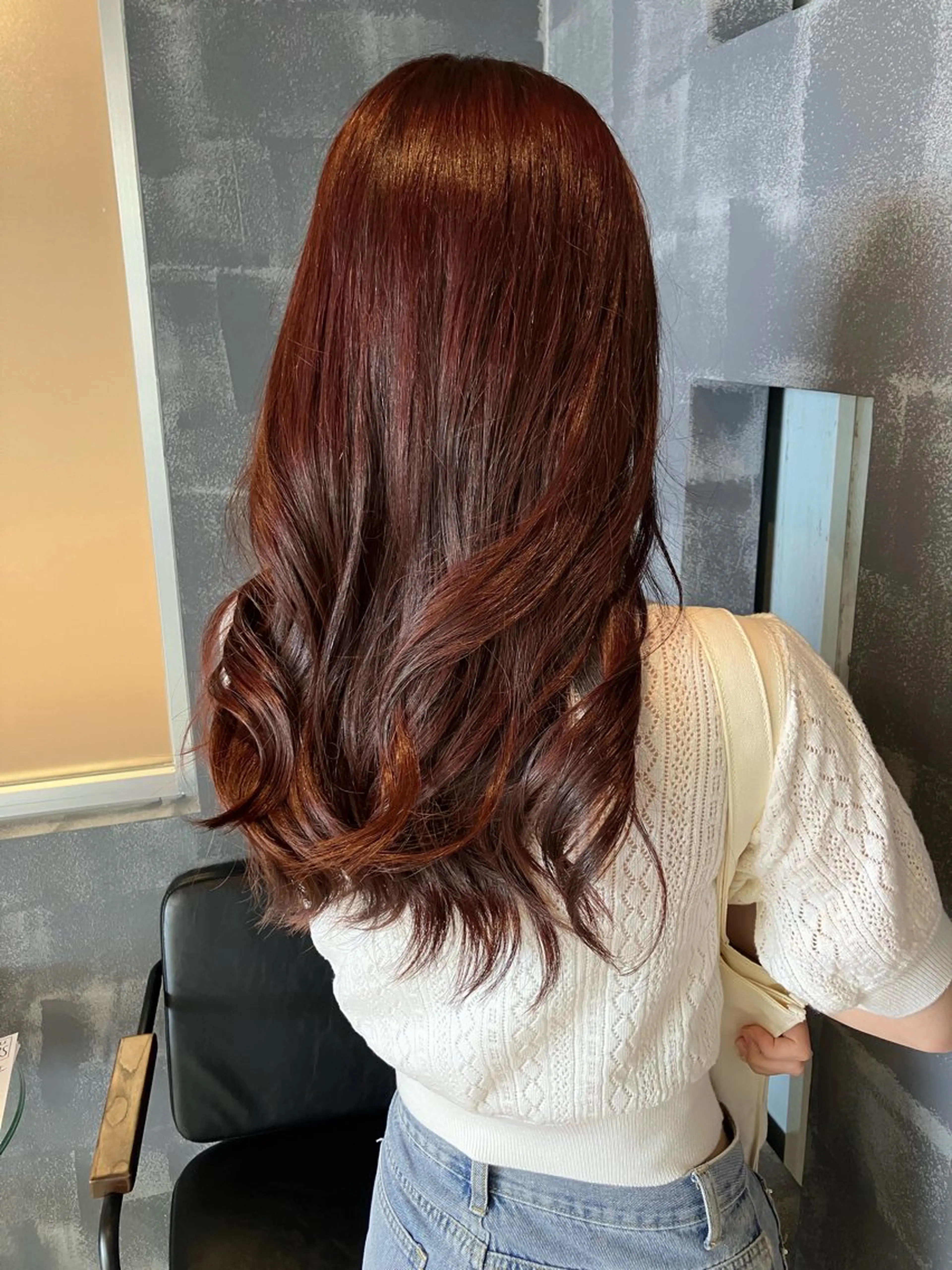 ロング カラー ブラウンカラー ピンクカラー ピンクブラウン ヘアカラー 🦔Laulu 菅原綾乃のヘアスタイル