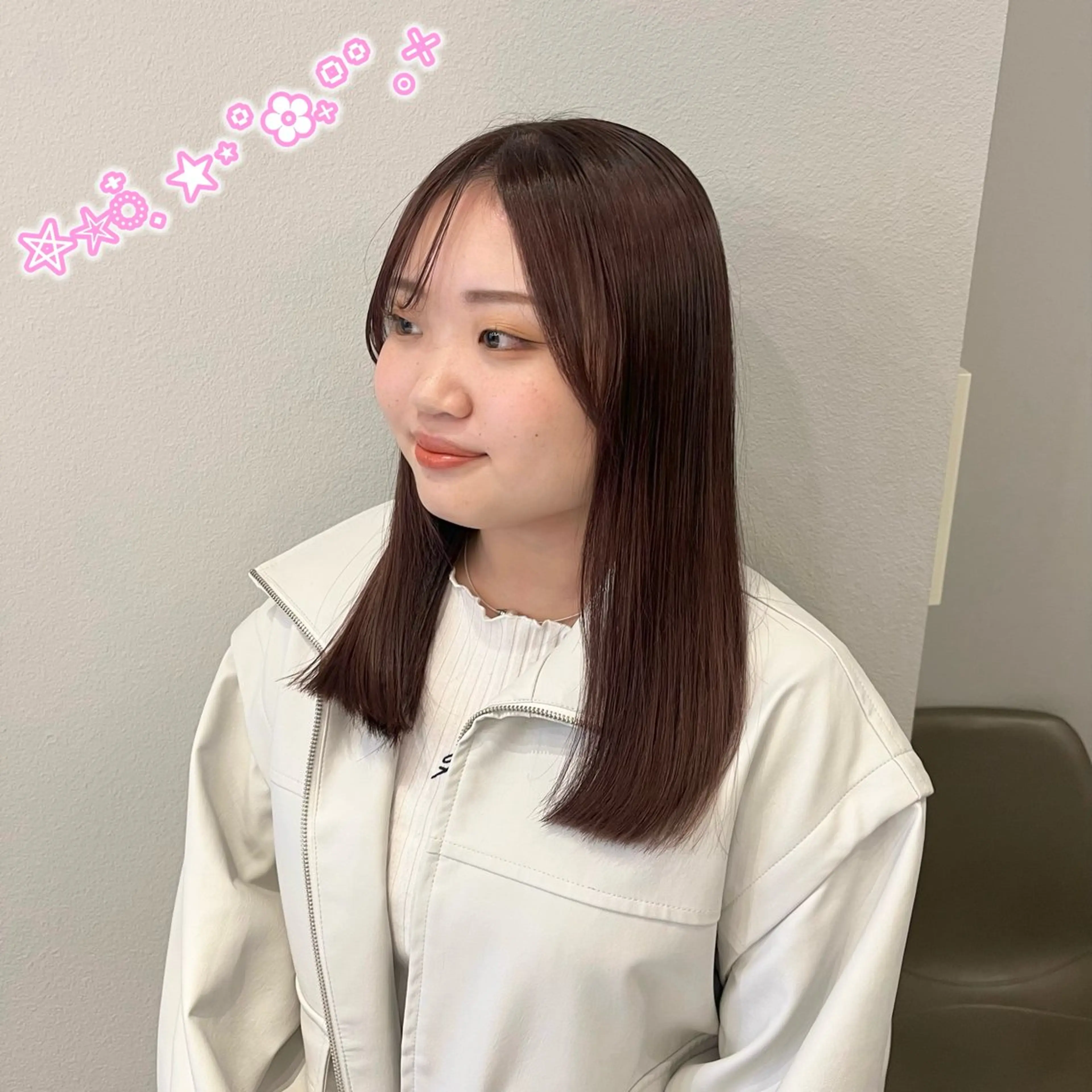 🎟️顔周りお任せください💖全体カット＋カラー】の写真