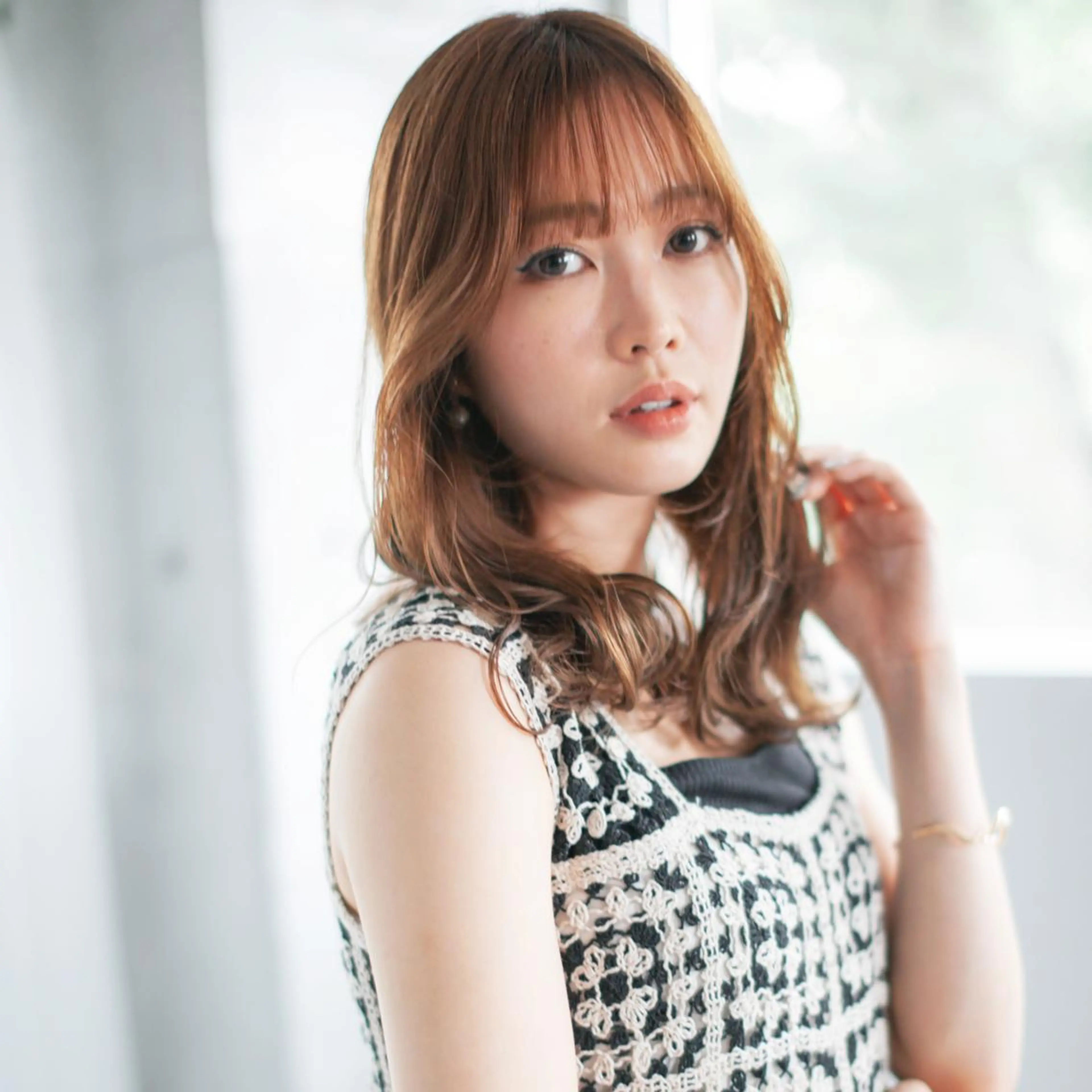 セミロング カラー Ash 店長 木村 和人のヘアスタイル