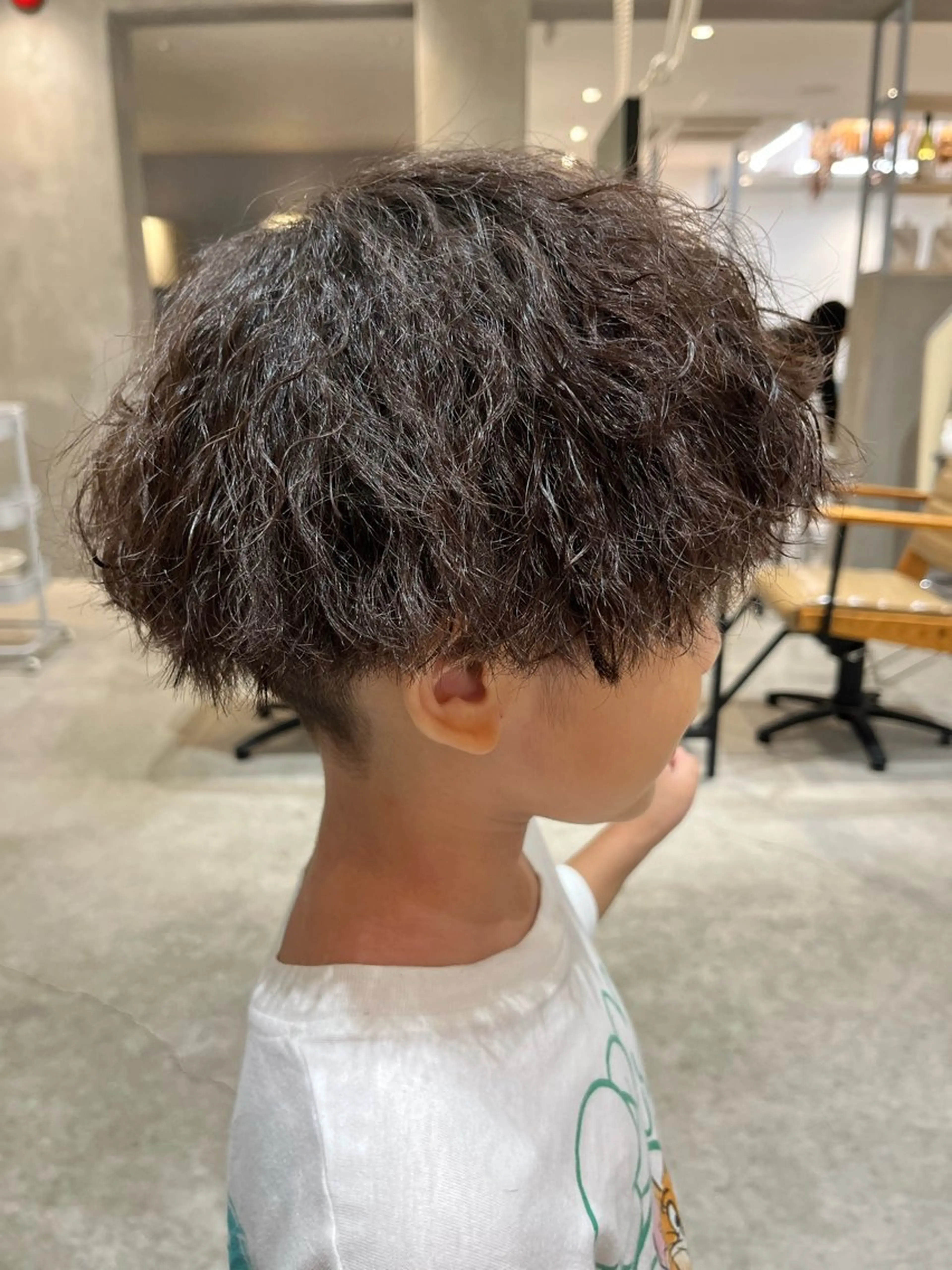 パーマ キッズ miu🌝 ハイライト/一宮のヘアスタイル