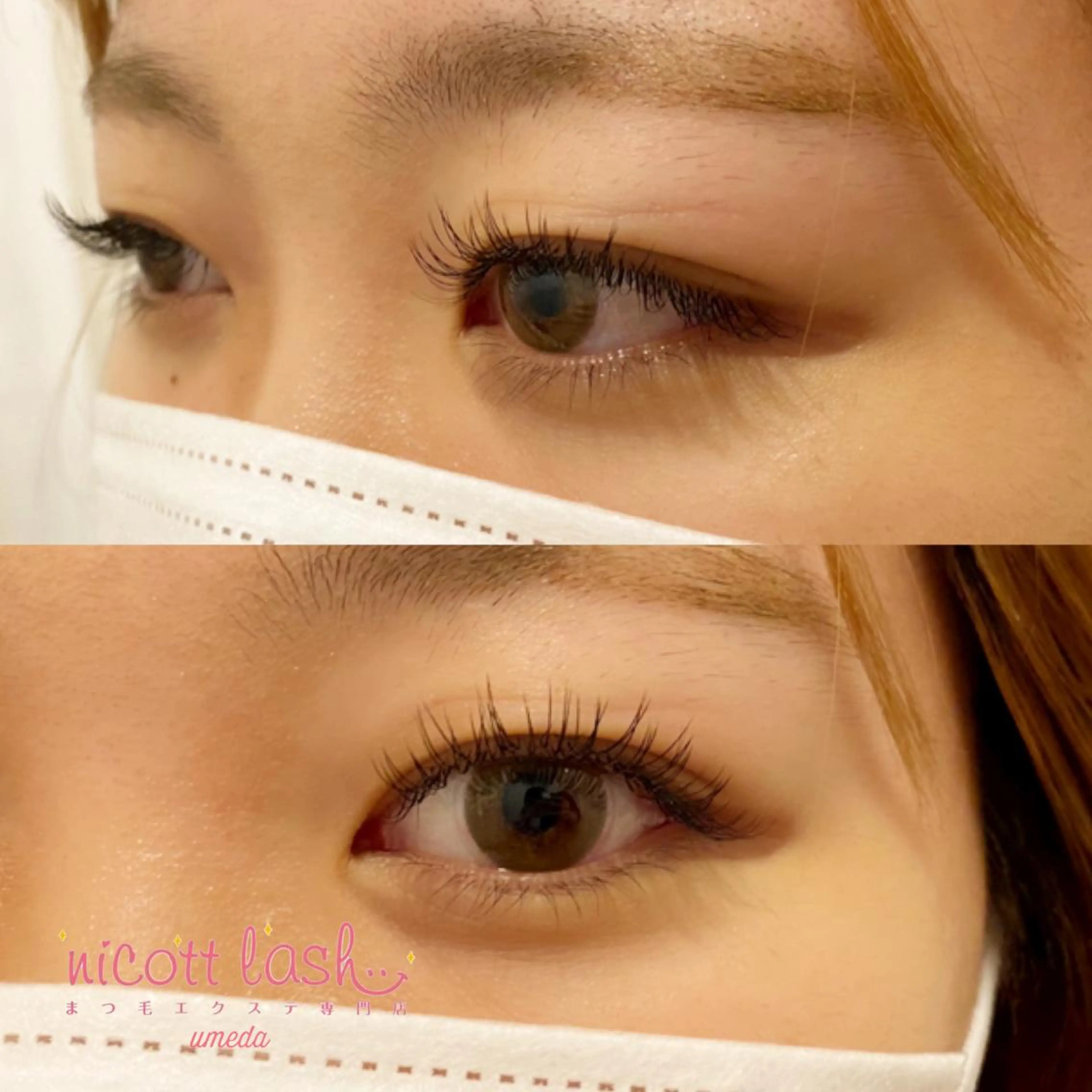 マツエク・マツパ Cカール フラットラッシュ sarah 反葉のマツエク・マツパデザイン