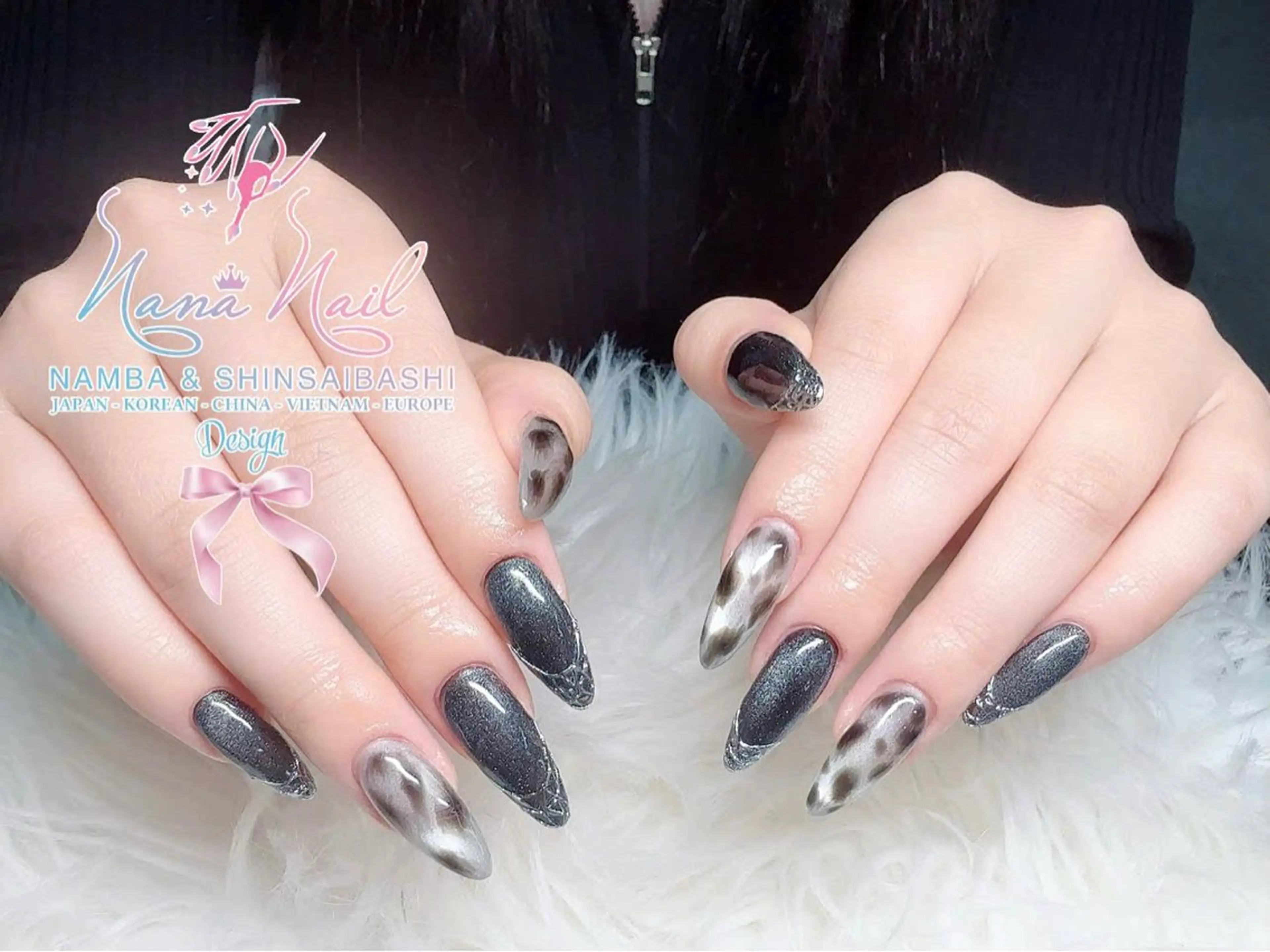 ネイル チークネイル 桜ネイル フラッシュネイル フットネイル ジェルネイル ハンドネイル リナネイル アメ村心斎橋店のネイルデザイン