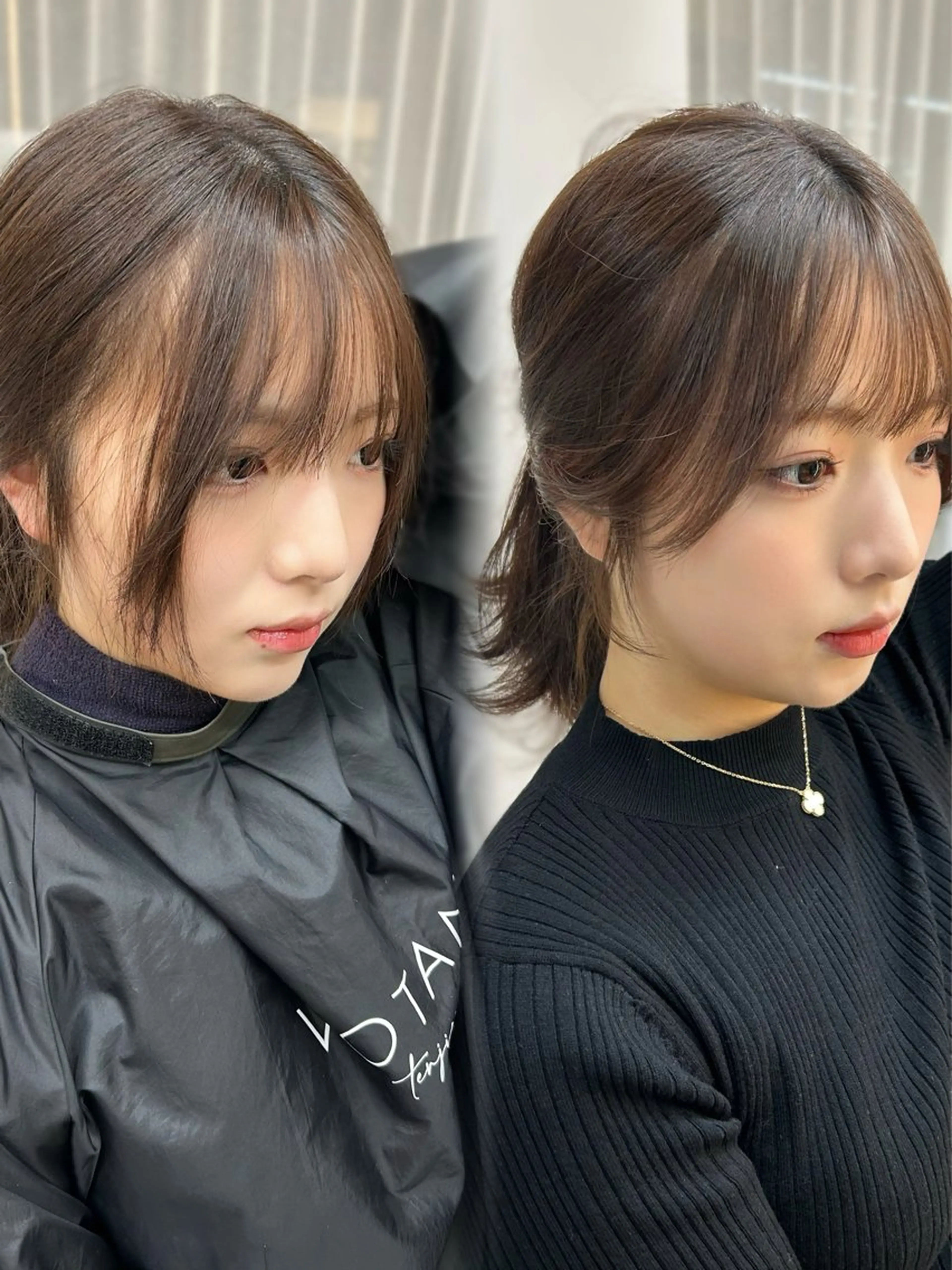 ロング 顔周りカット 木串 楽人のヘアスタイル