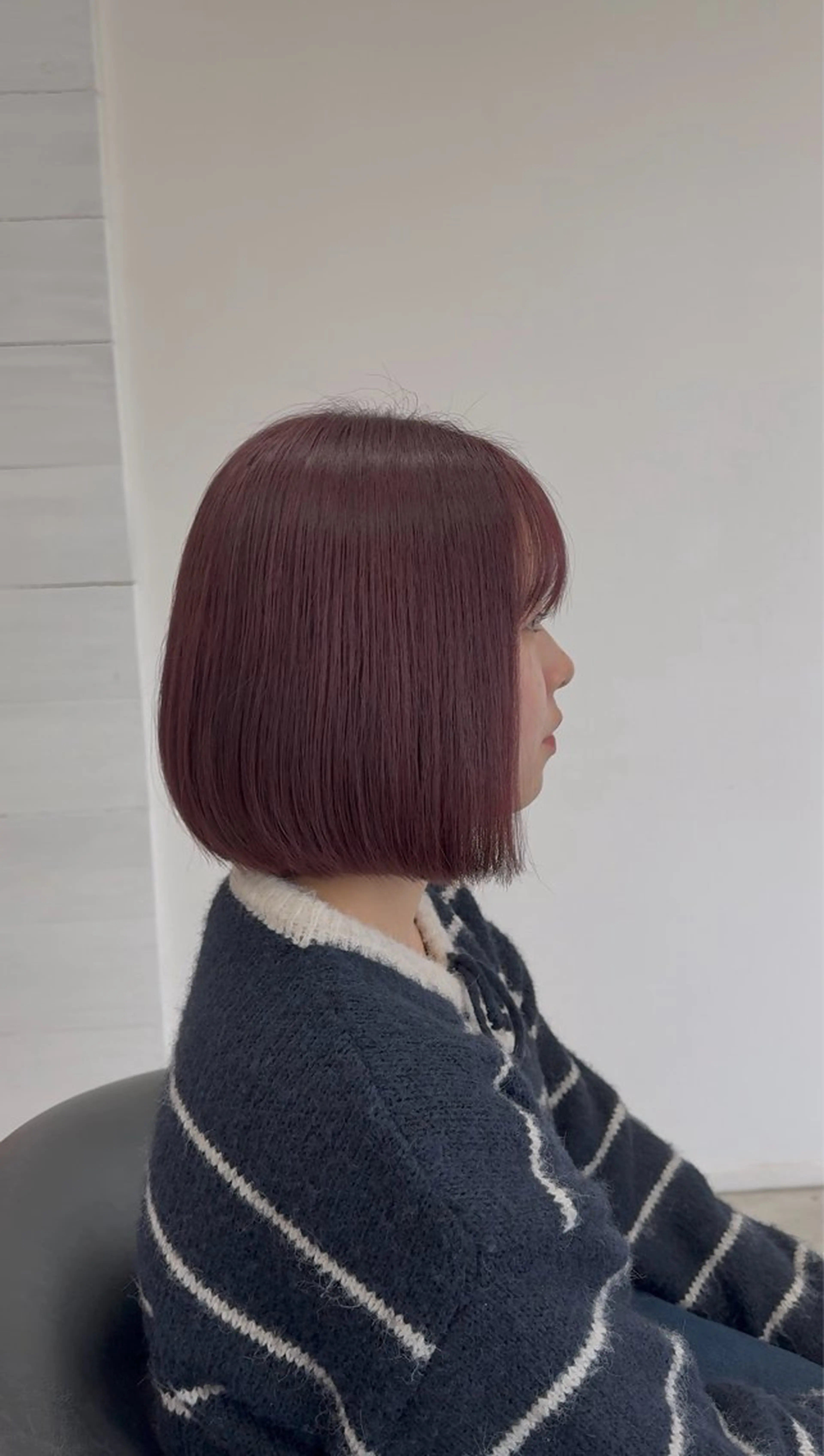 ミディアム カラー ベージュカラー ピンクカラー ピンクベージュ ヘアカラー 芳賀 風斗のヘアスタイル