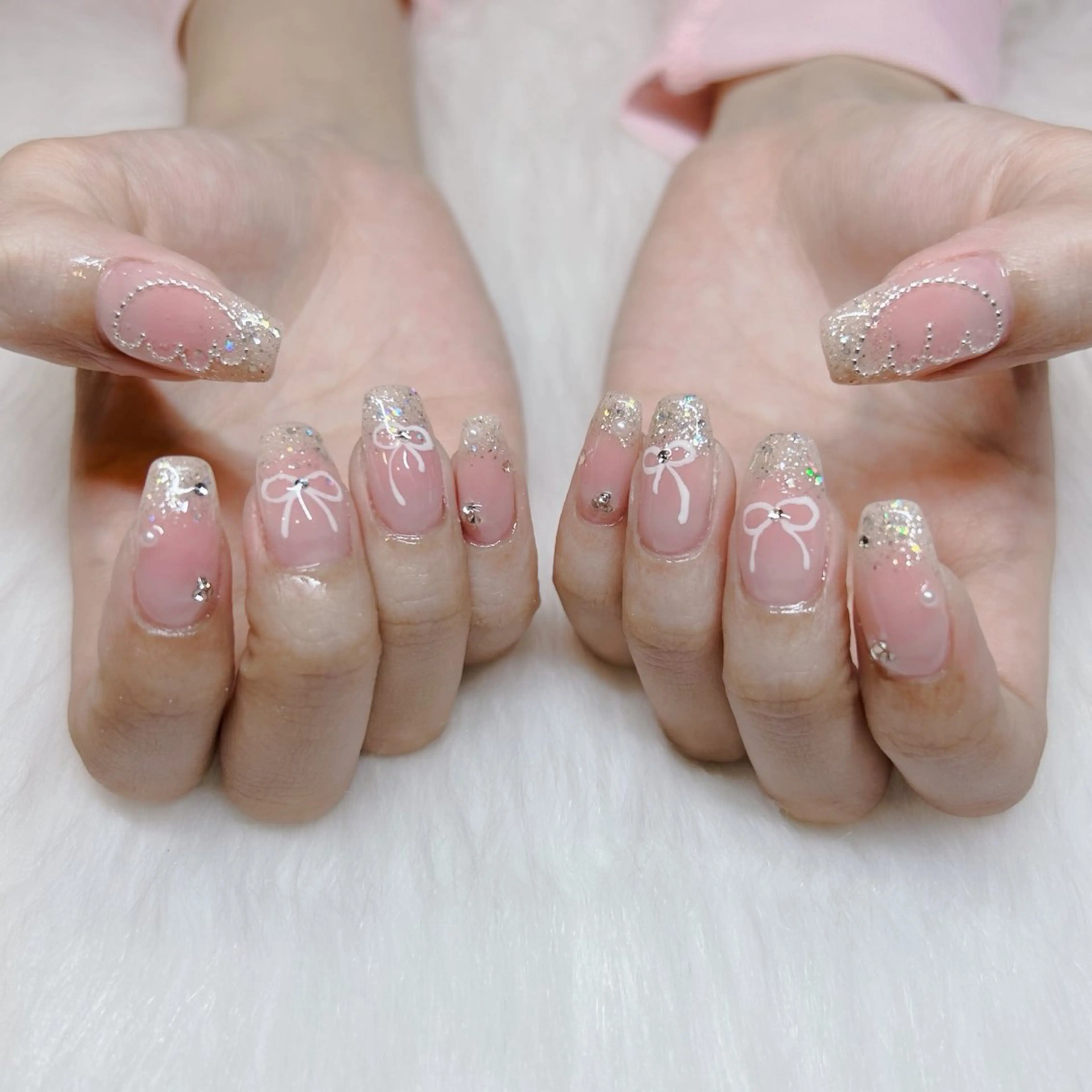 ロング ハンドネイル HANA うるののネイルデザイン