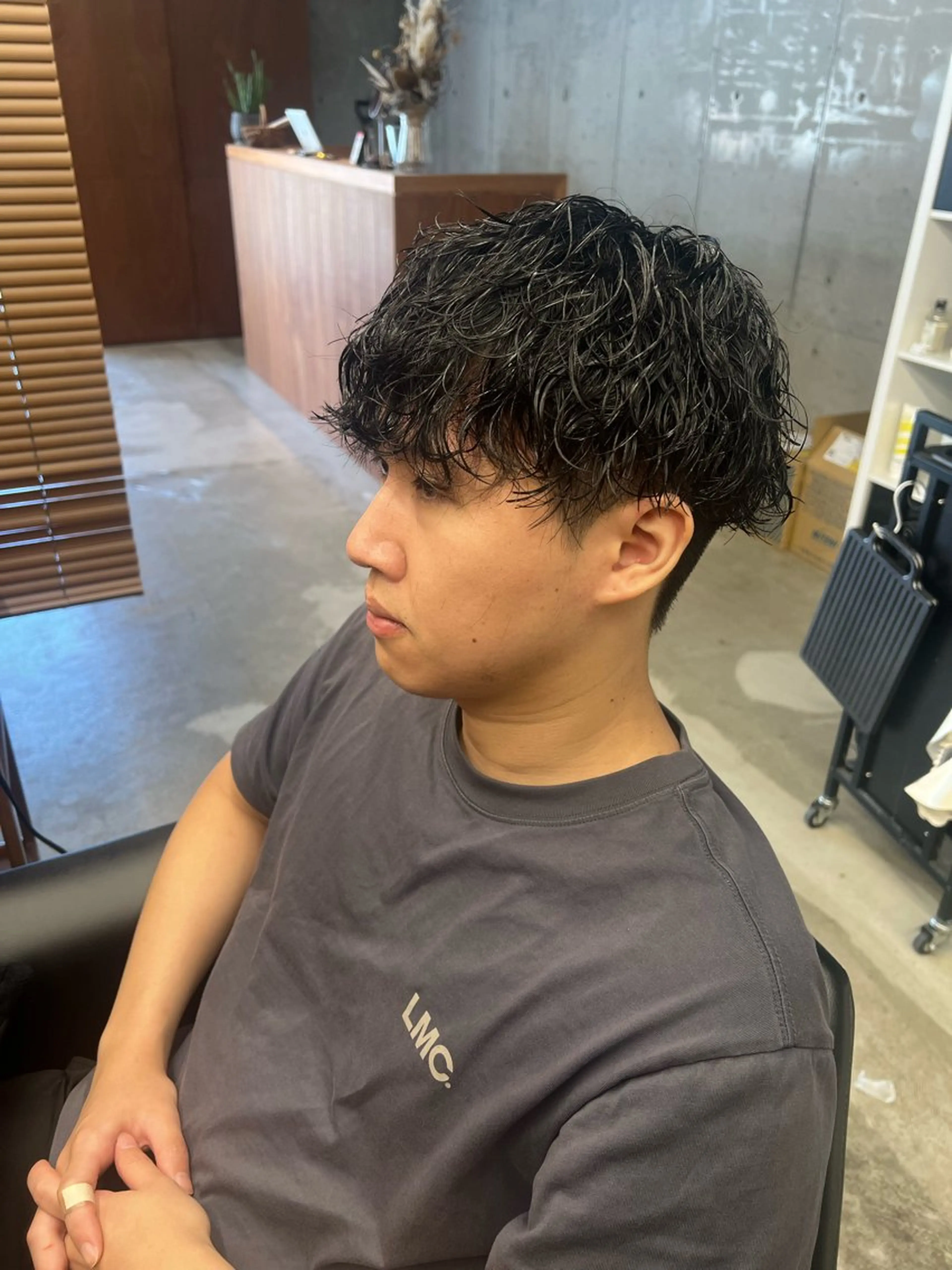 ショート パーマ メンズ カット パーマ メンズ特化美容師 💫西村一真のヘアスタイル