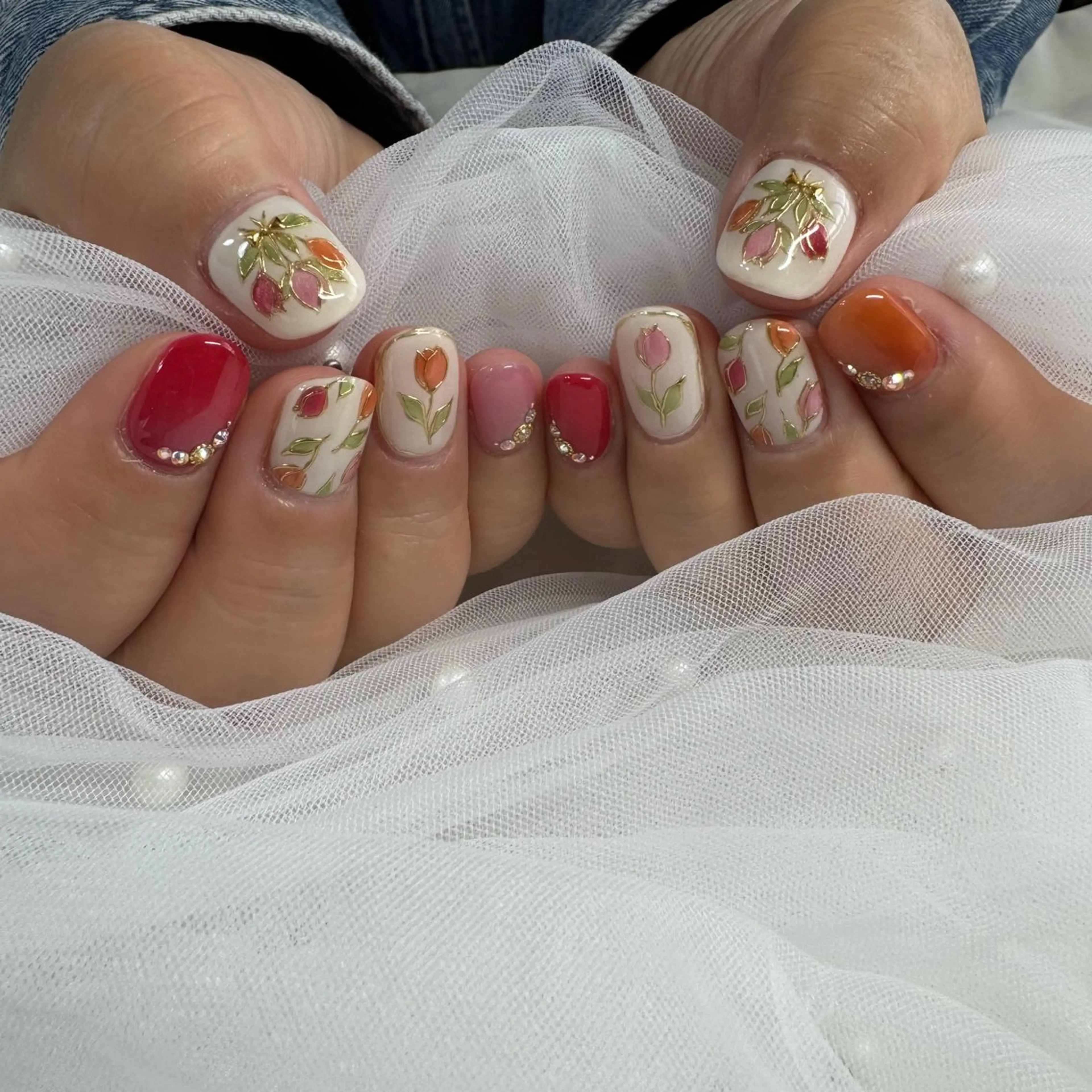 ネイル ジェルネイル 東 千夏のネイルデザイン