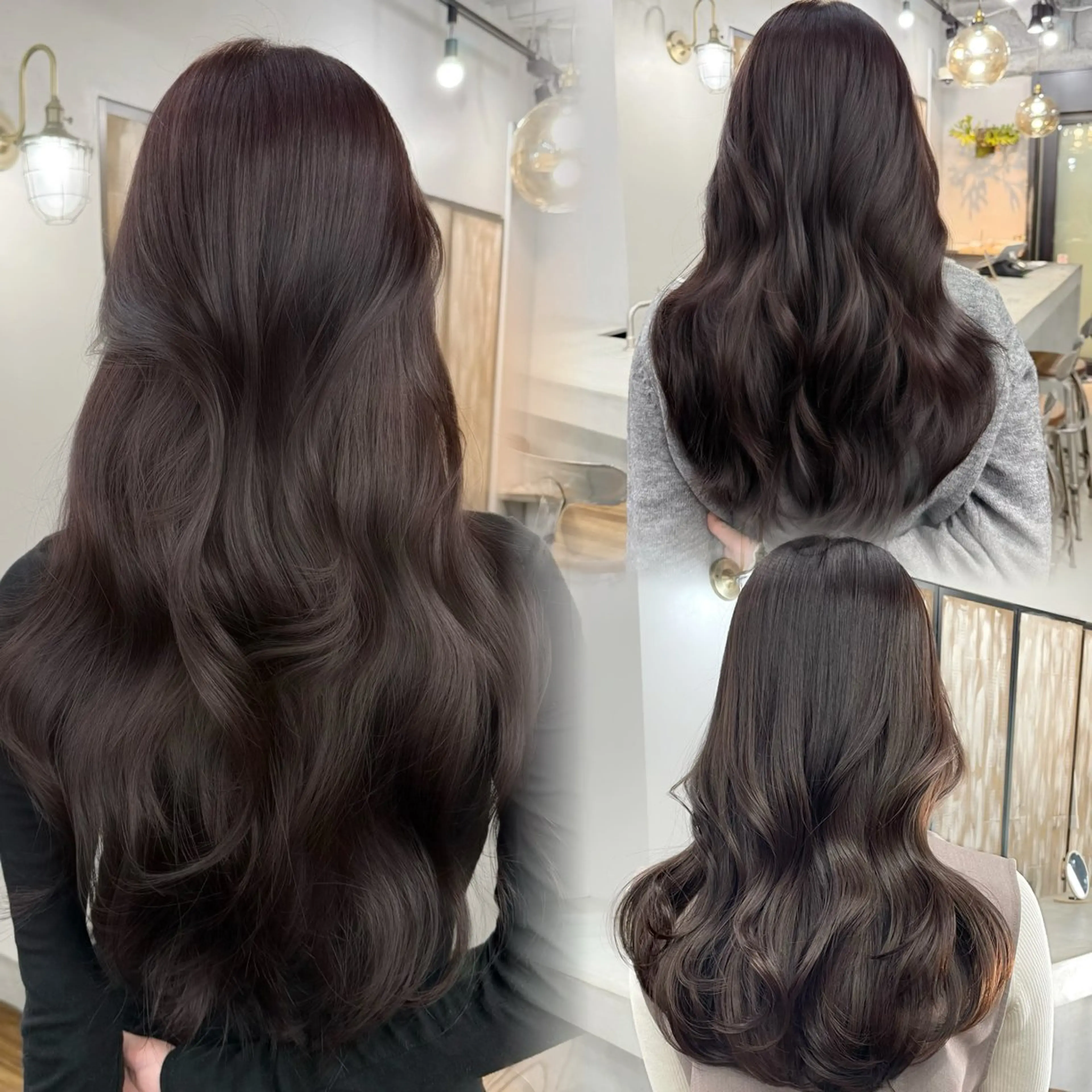 ロング カラー 透明感カラー グレージュ ラベンダーカラー ラベンダーグレージュ ラベンダーグレー カット ヘアカラー トリートメント ヘアセット 韓国ヘア🫧 KAZUTOのヘアスタイル