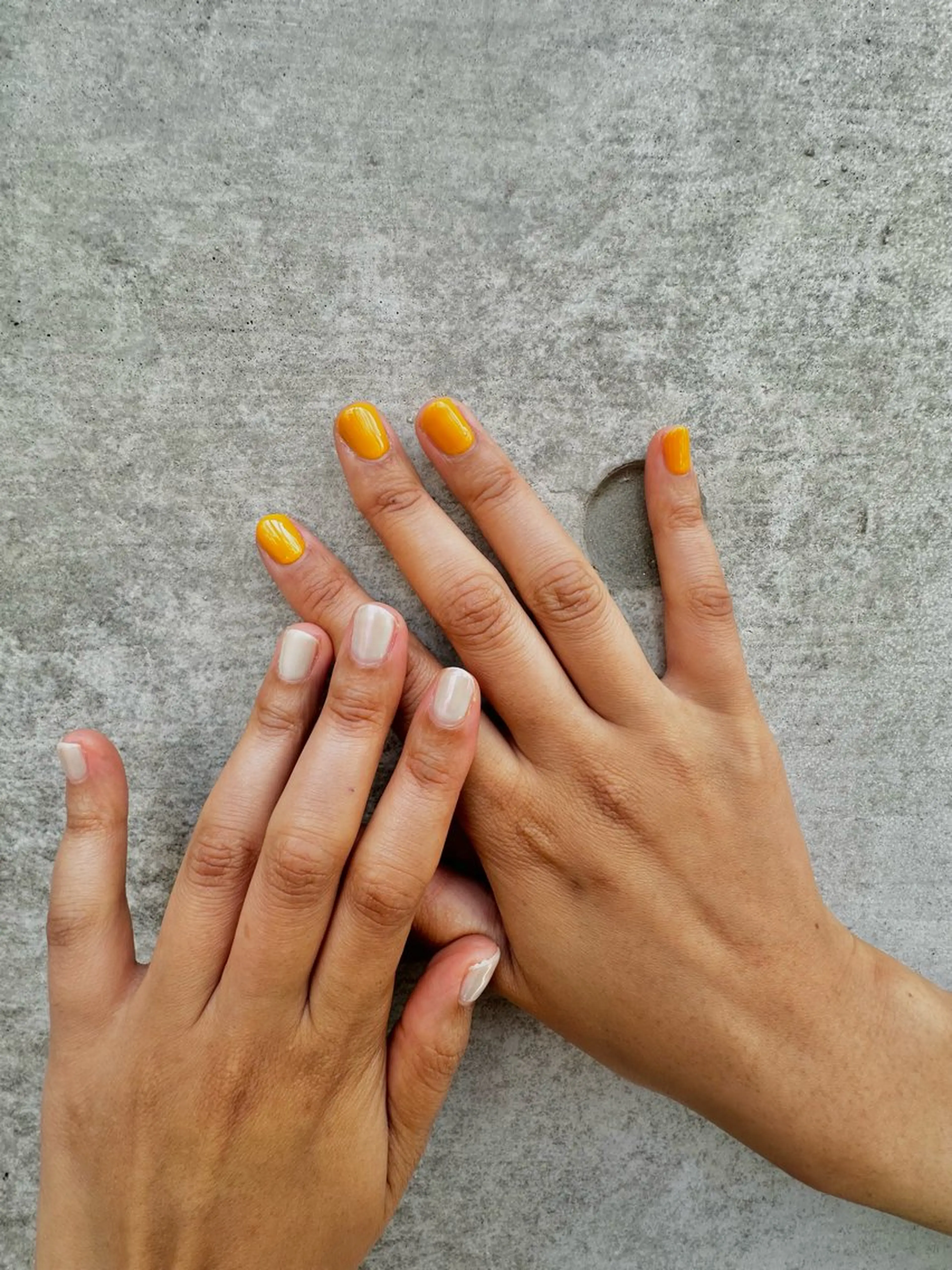 ネイル オーロラネイル ワンカラーネイル ハンドネイル unopulir Kahoのネイルデザイン