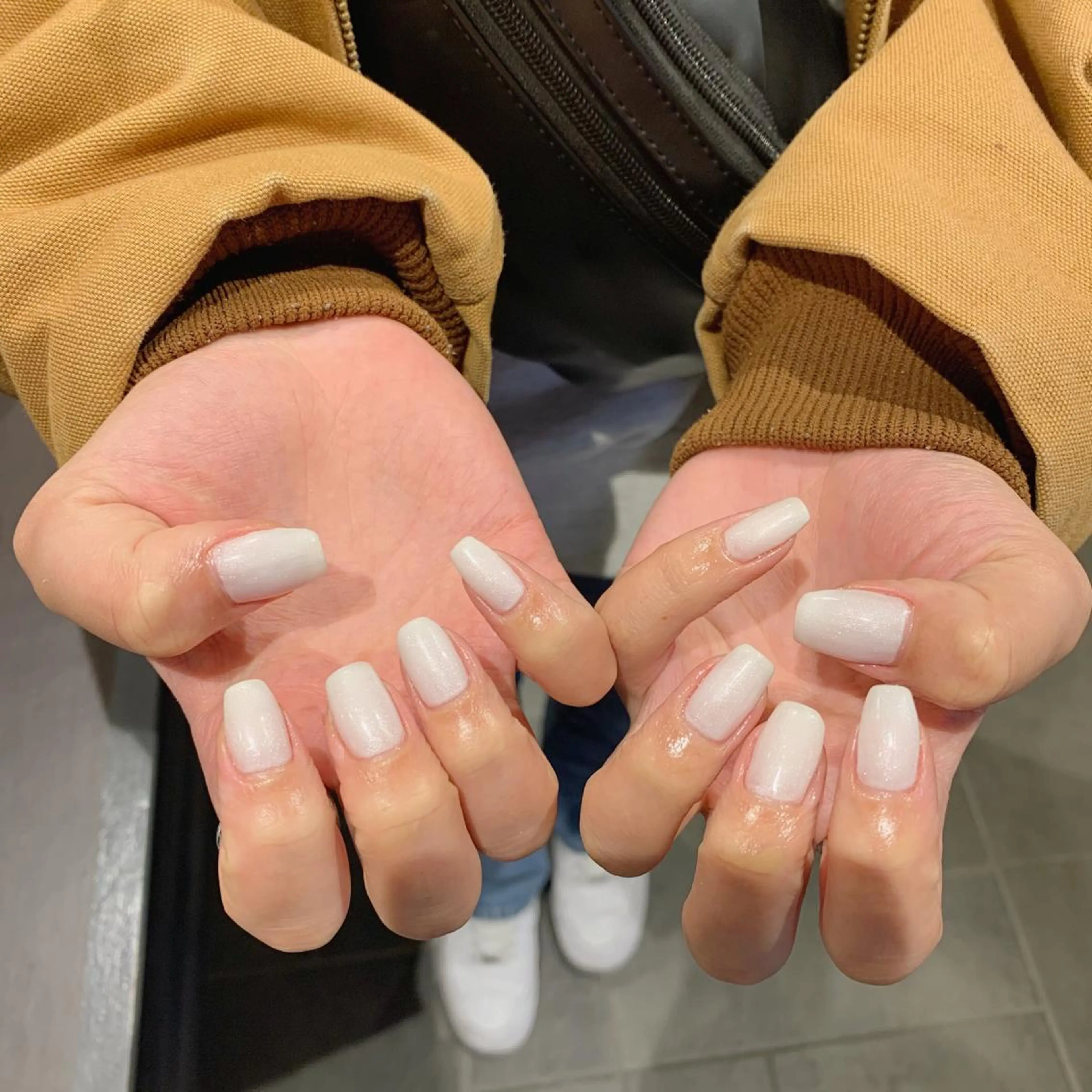 ネイル ジェルネイル ワンカラーネイル パラジェル 鈴木 里奈のネイルデザイン