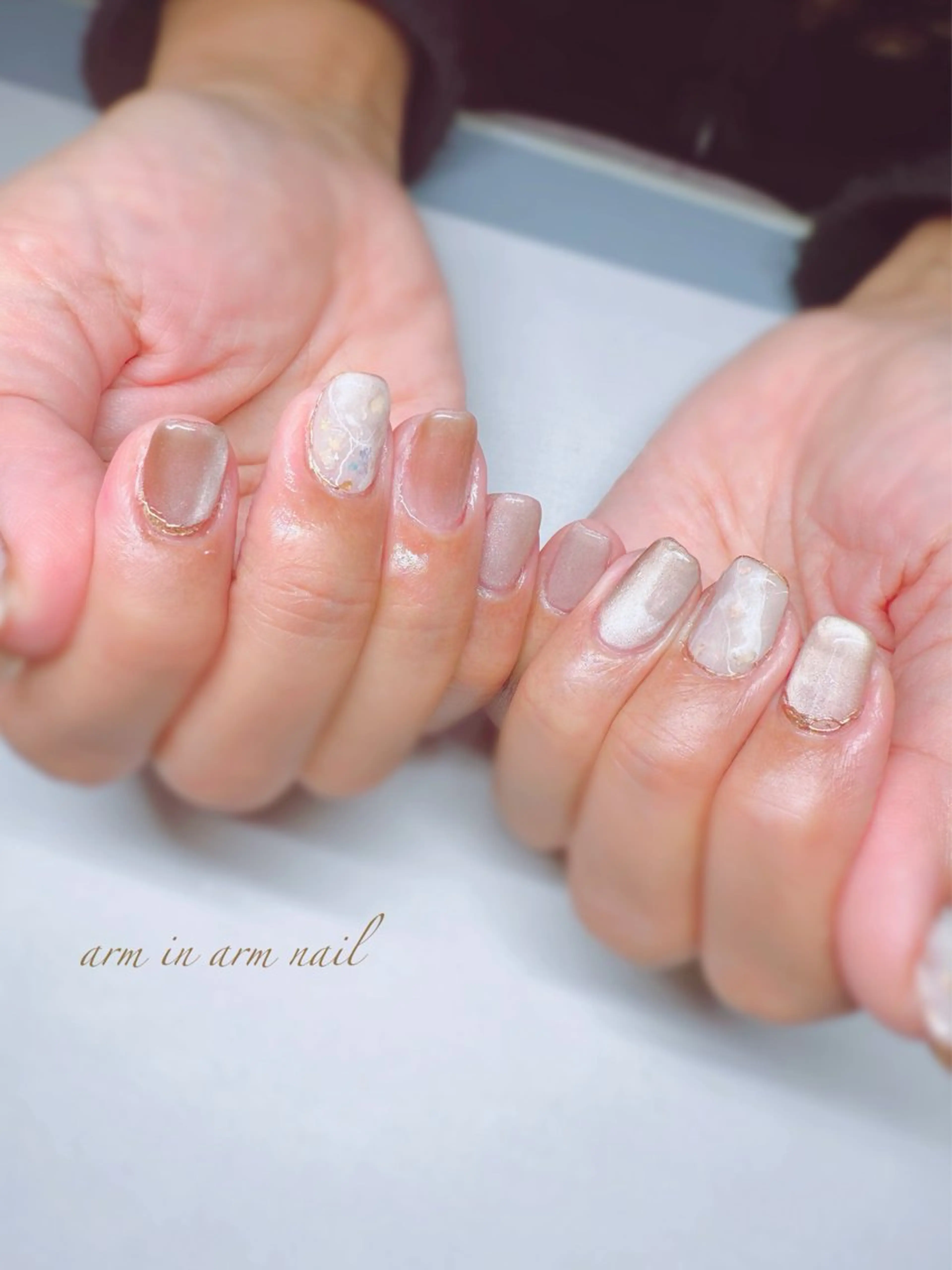 ネイル arm in arm ︎✿Yamamotoのマツエク・マツパデザイン