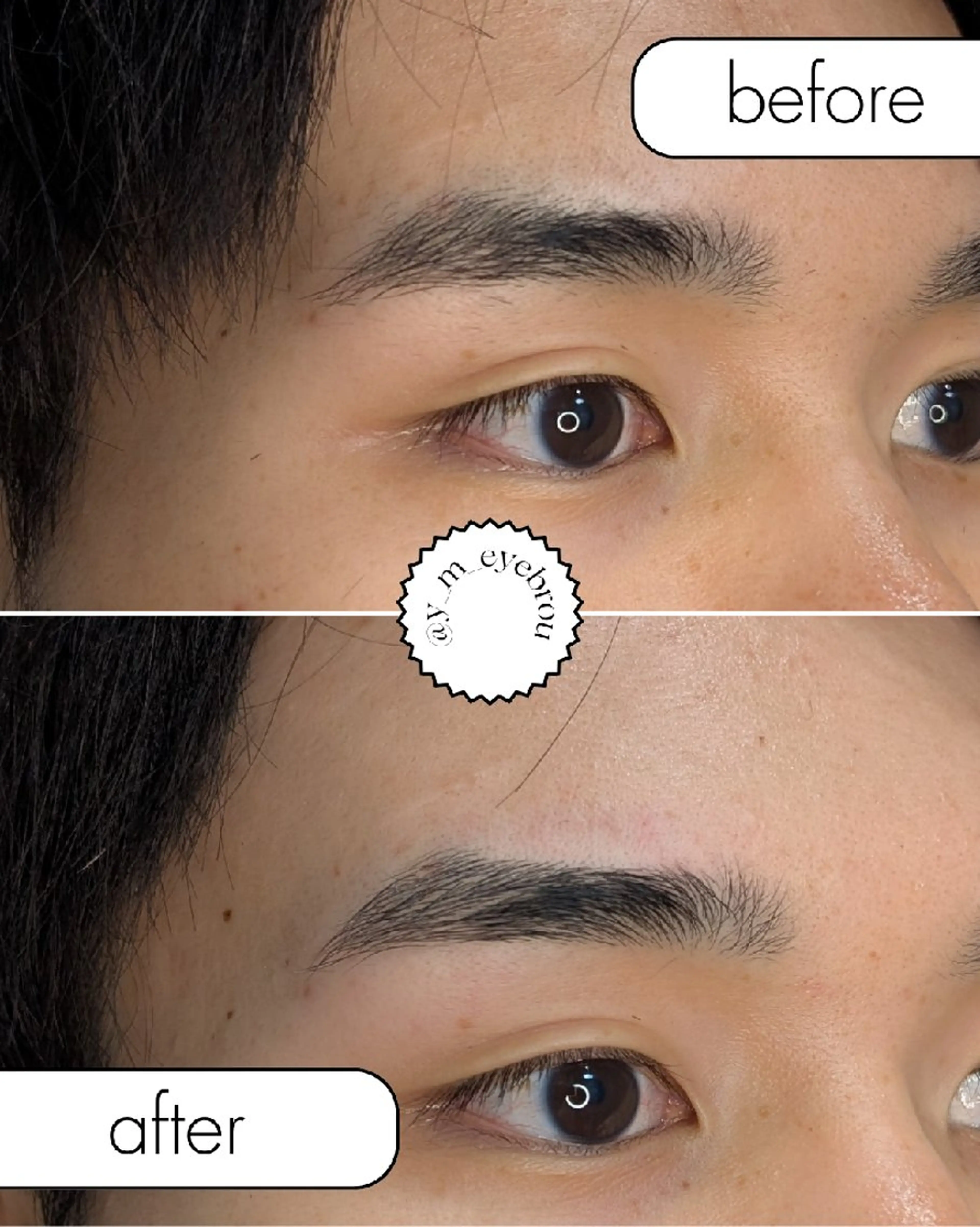 【メンズ】アイブロウ　デザインワックスの写真