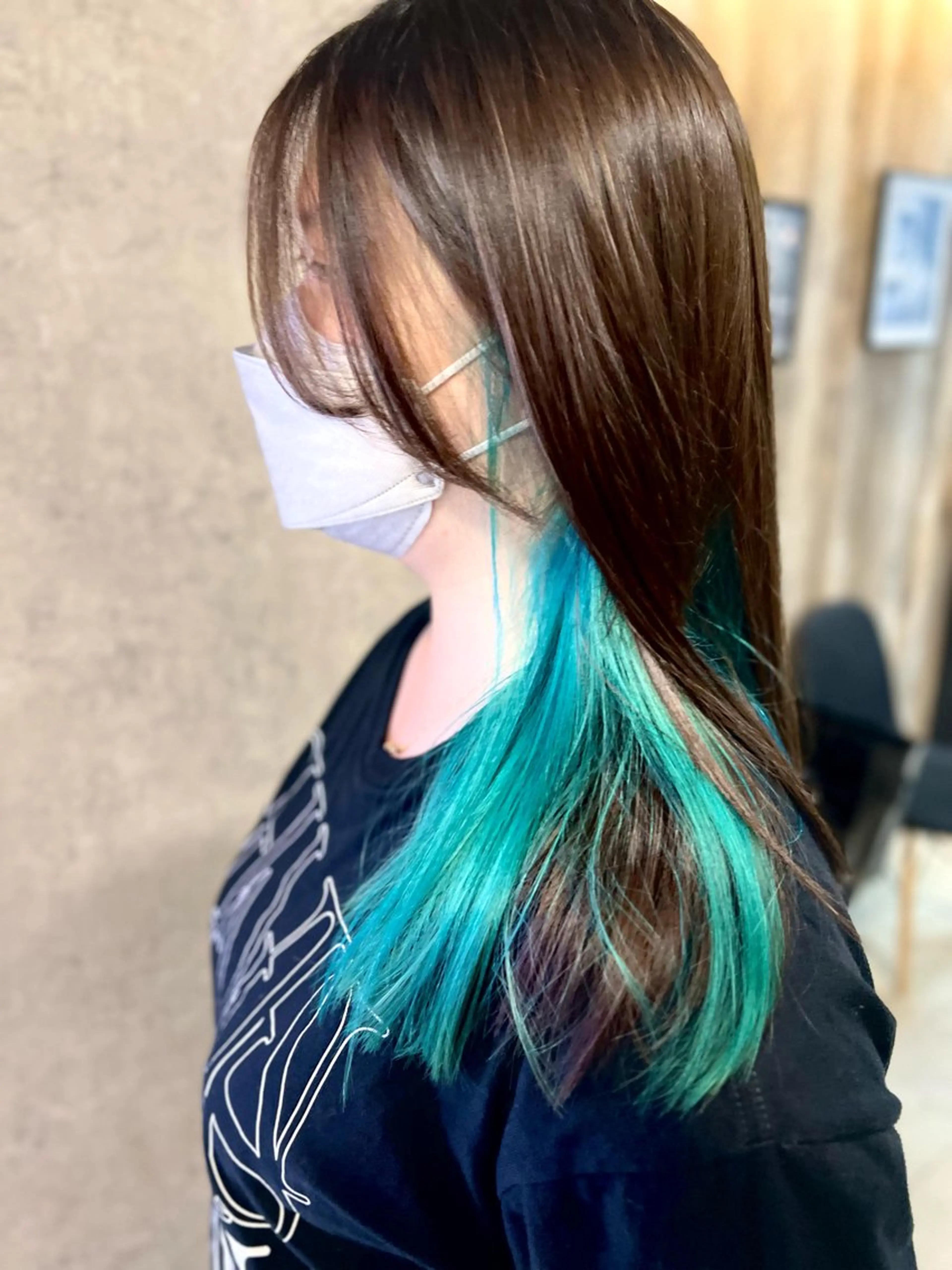 ミディアム カラー 縮毛矯正/ レイヤー/ミディアムのヘアスタイル