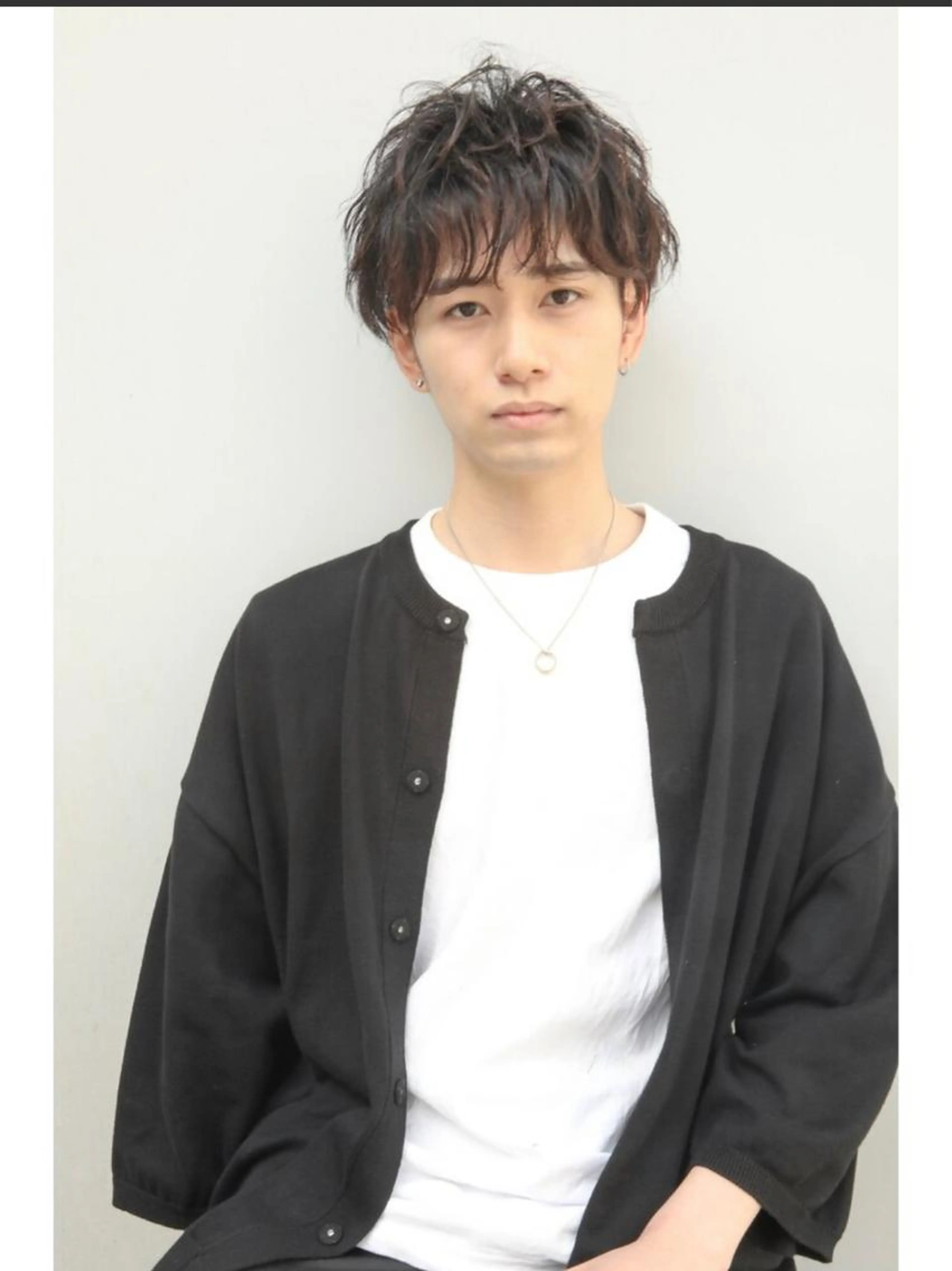 メンズカット+オシャレパーマの写真