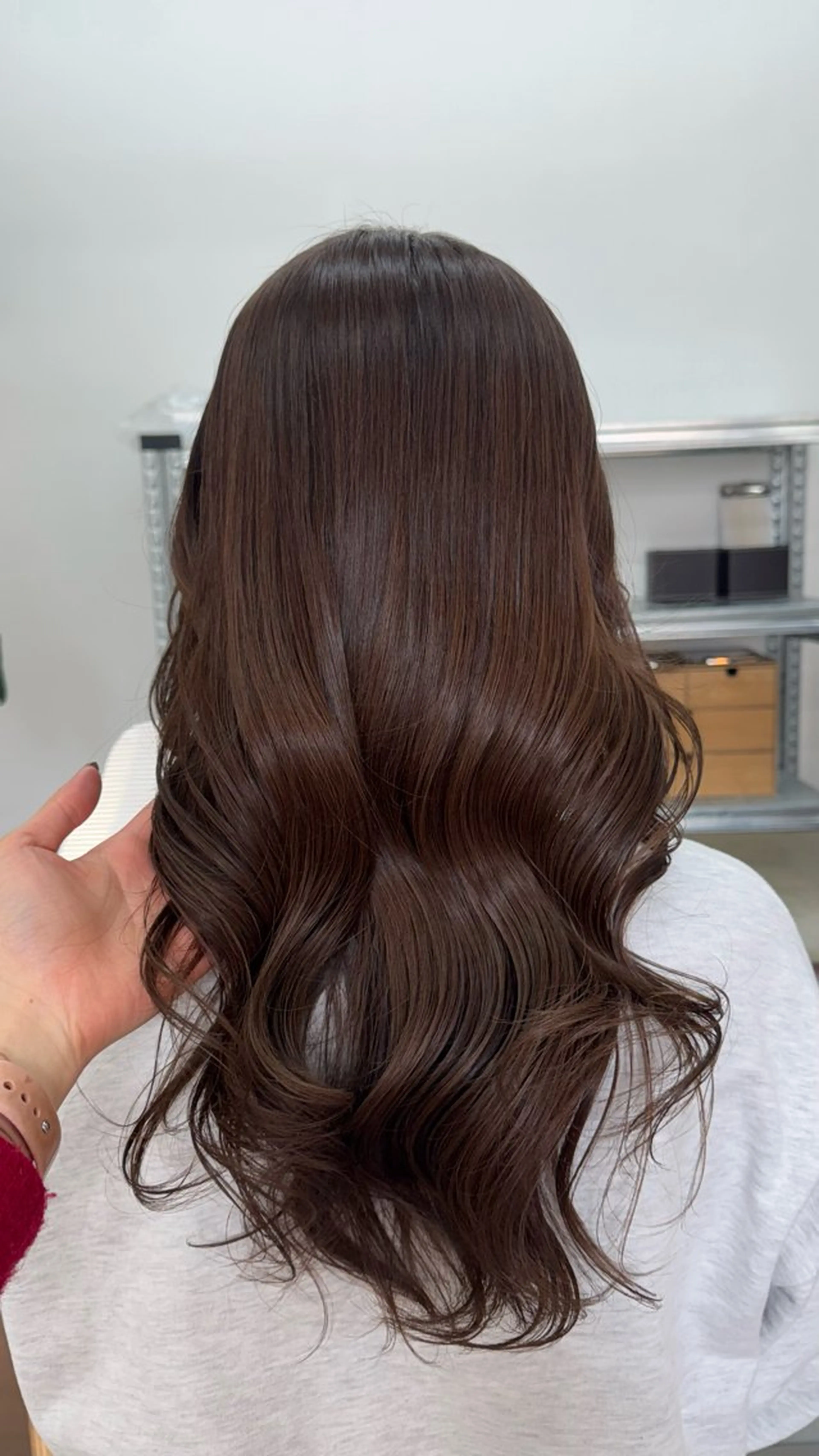 ロング ヘアカラー トリートメント MAUVE MIYUのヘアスタイル