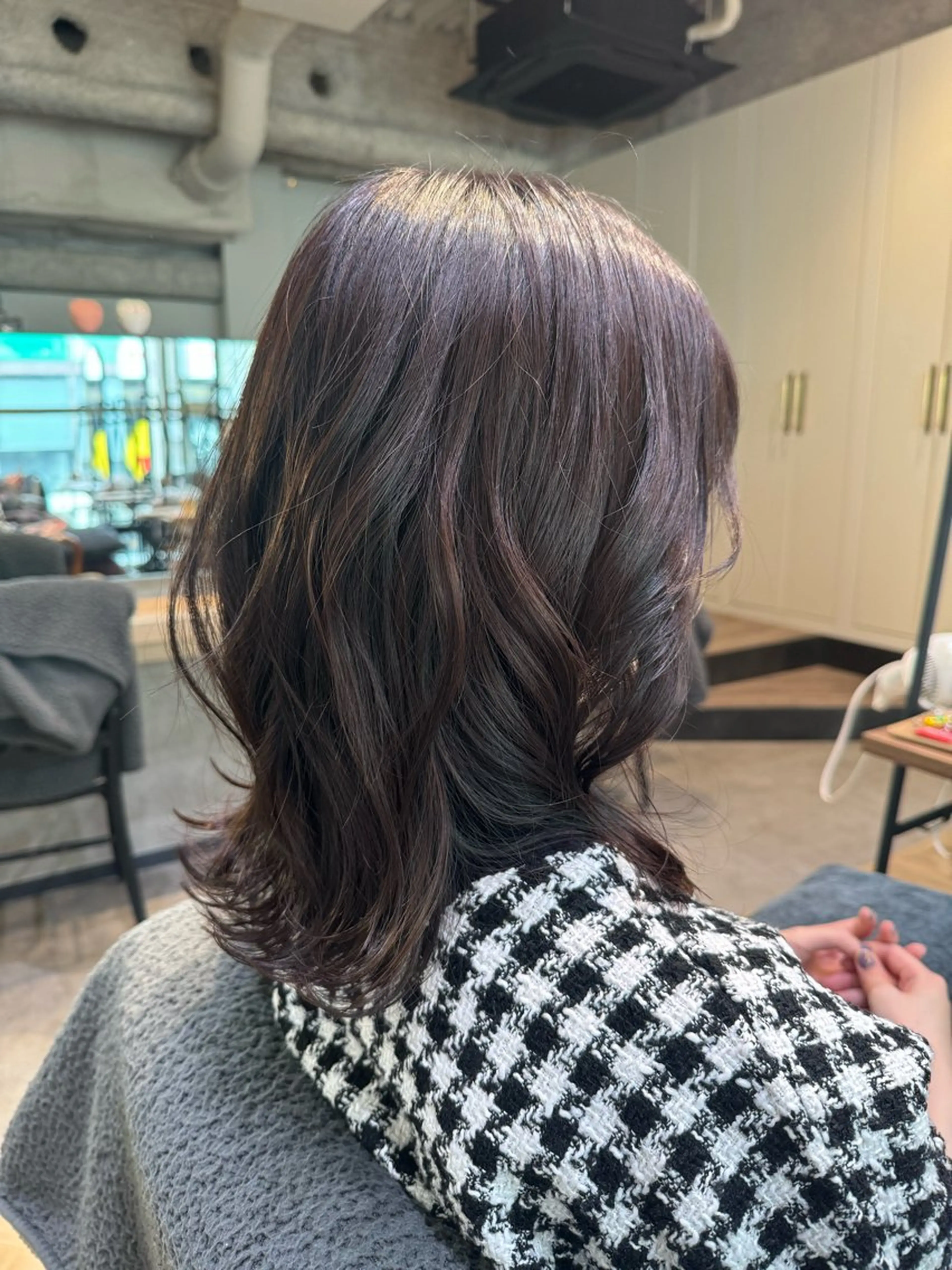 ミディアム カラー カット ヘアカラー トリートメント 新宿 / Aujua ｿﾑﾘｴ🫧森田涼介のヘアスタイル