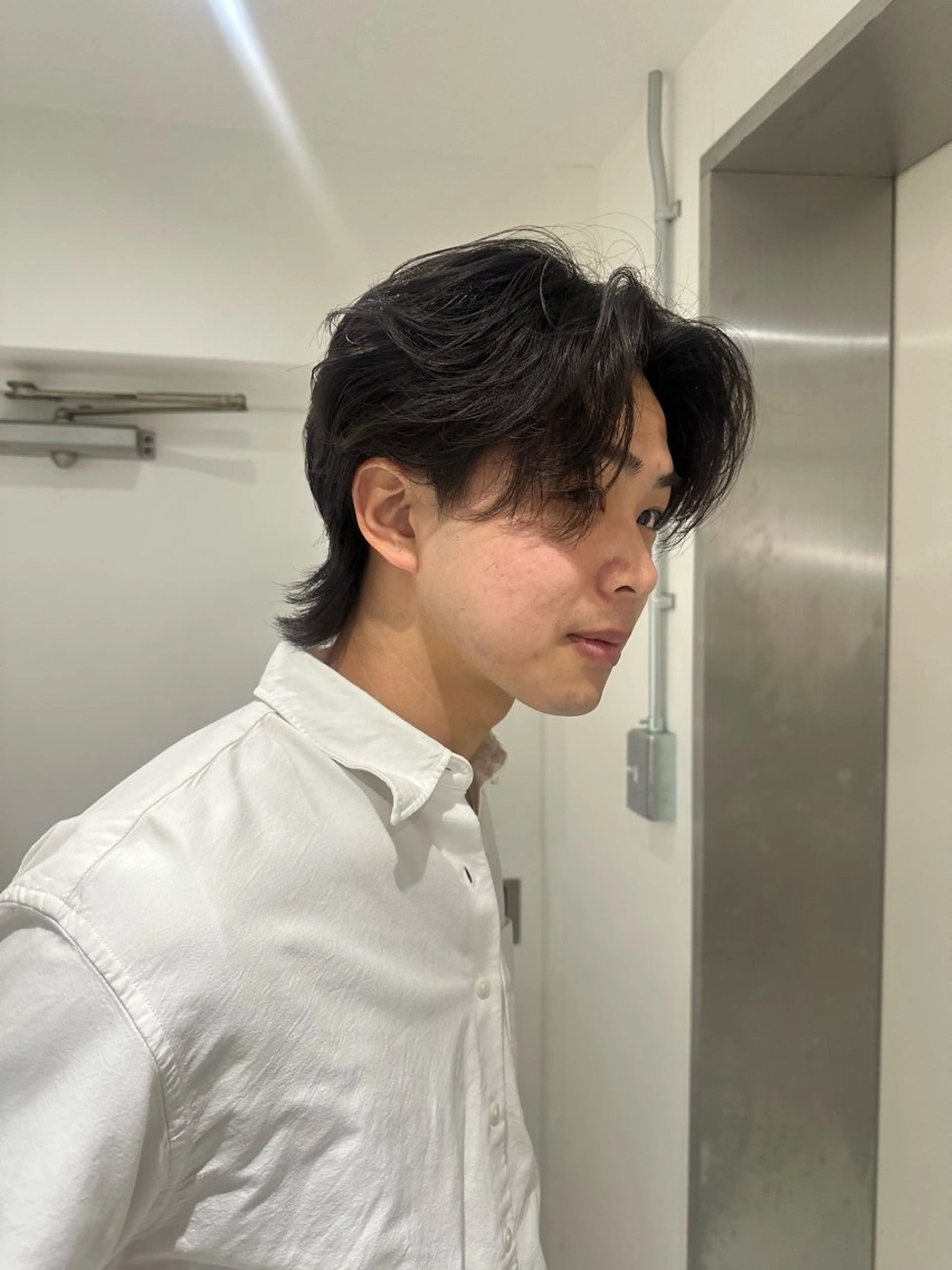 ミディアム メンズ カット パーマ トリートメント ケアブリーチ特化✨/ 艶カラー/エクステのヘアスタイル