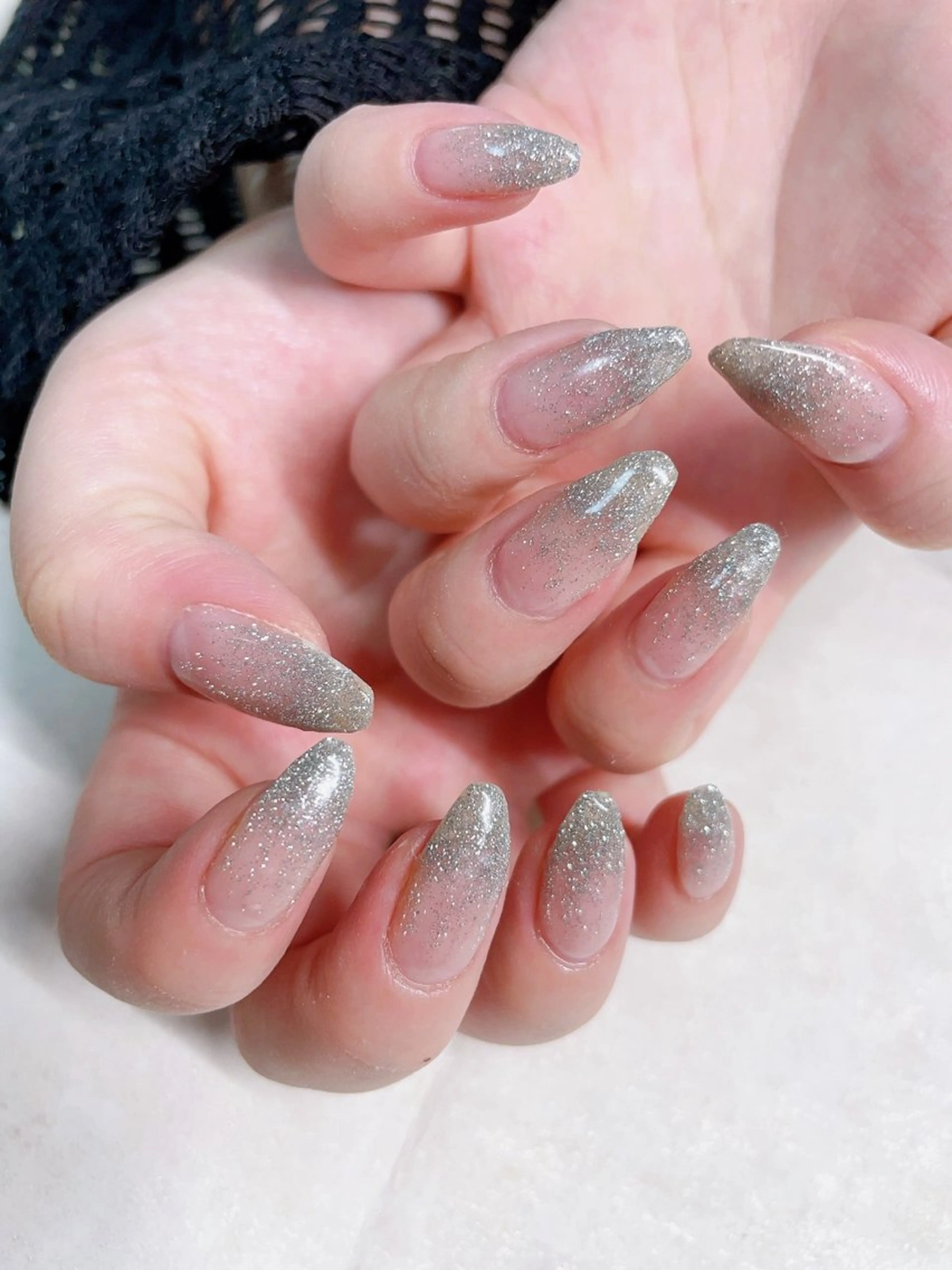 ネイル オーロラネイル フラワーネイル フットネイル フレンチネイル ジェルネイル mogunail &blowのネイルデザイン