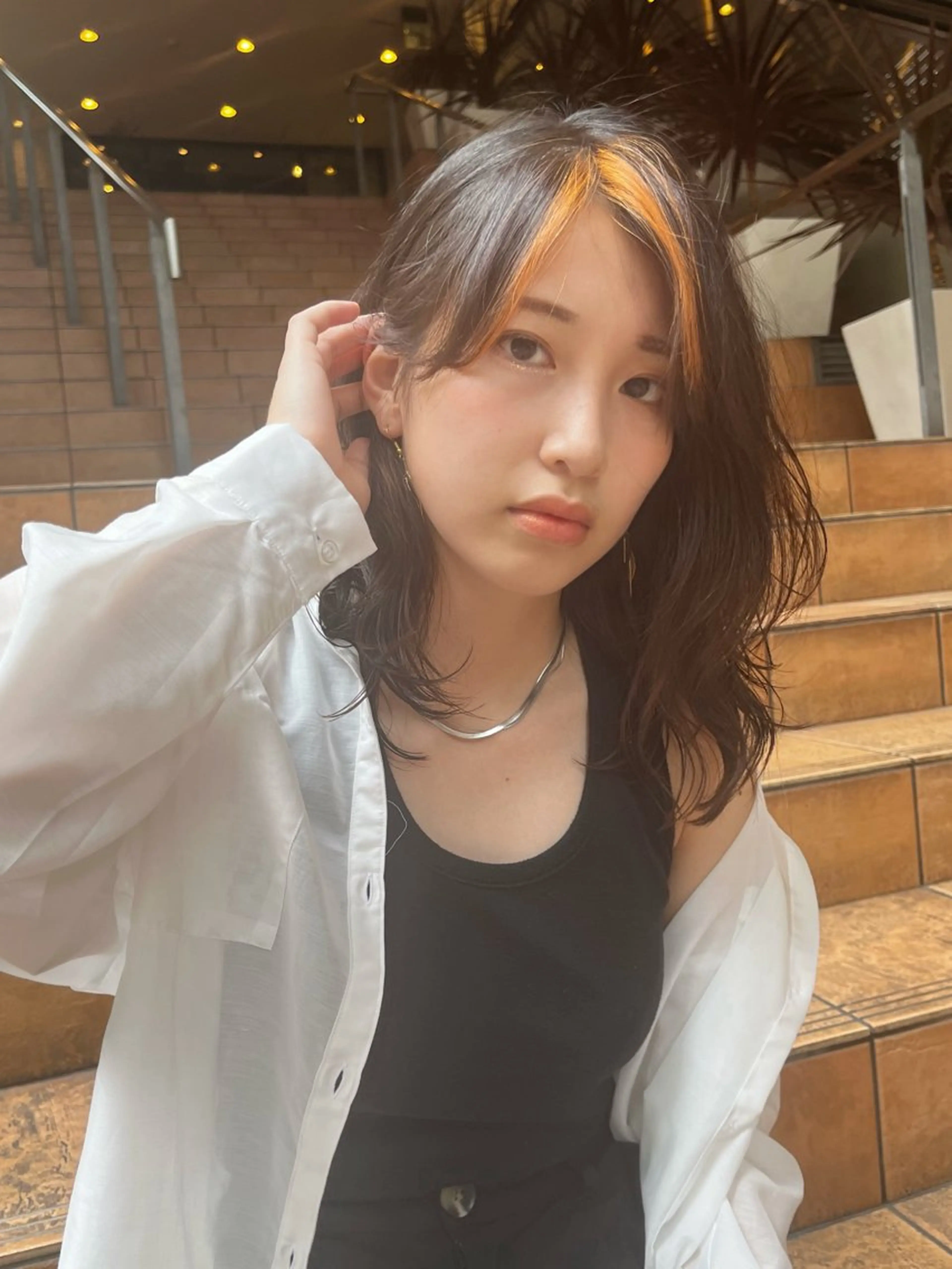 ミディアム レイヤーカット GIEN 末吉 海斗のヘアスタイル