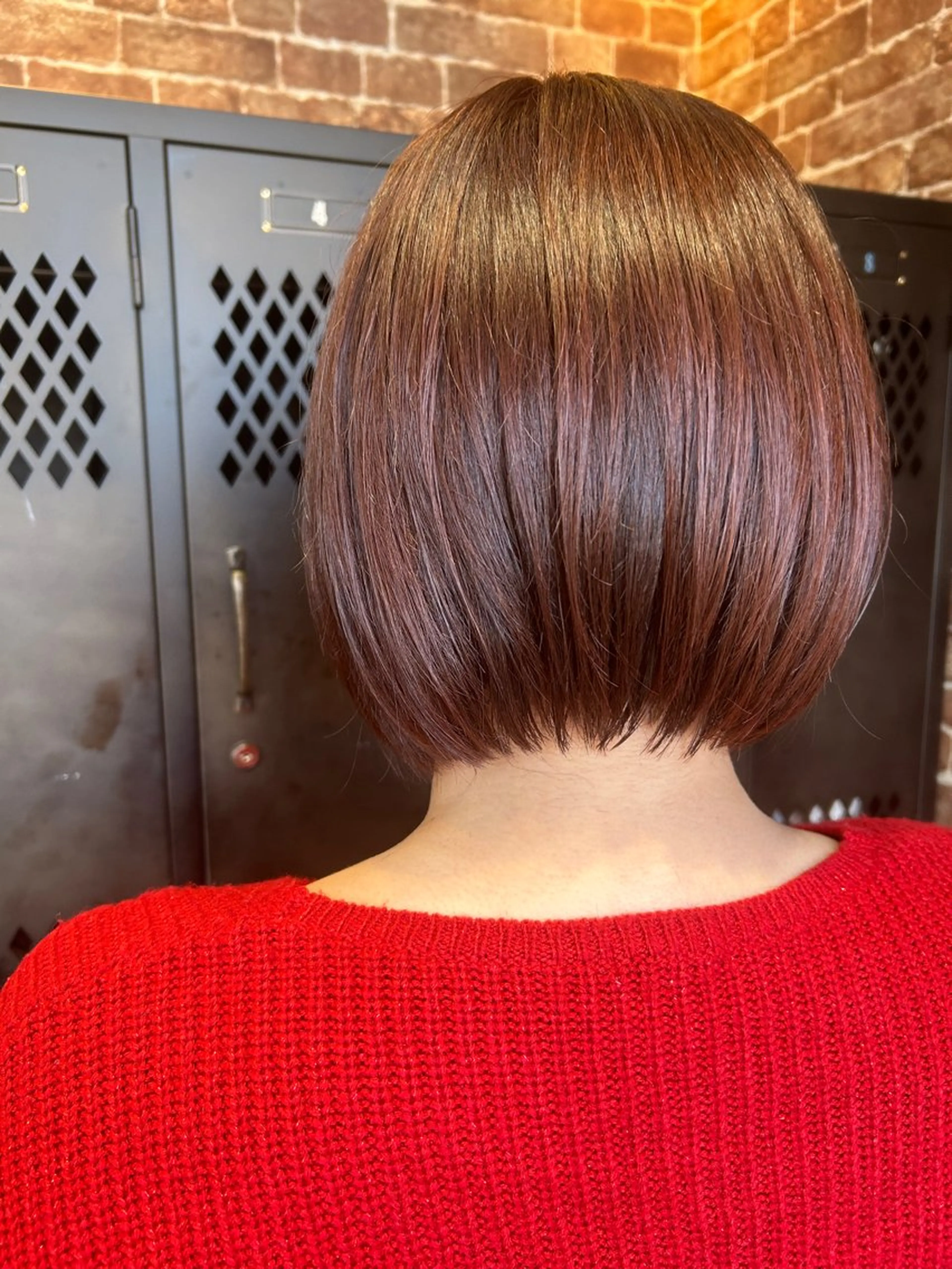 ミディアム カラー 久木原 ゆりのヘアスタイル