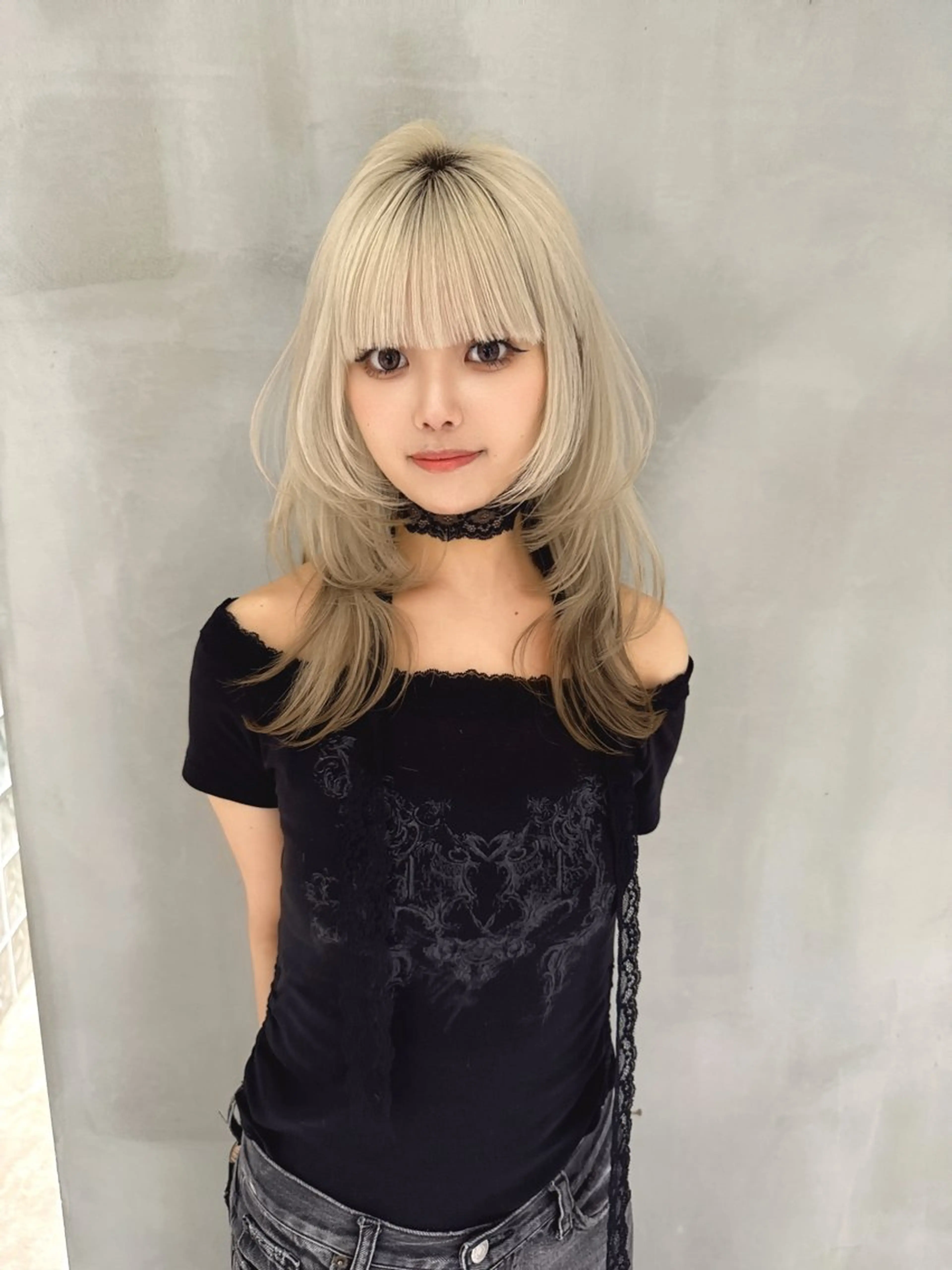 リタッチブリーチ➕透明感カラー➕1stepトリートメントの写真